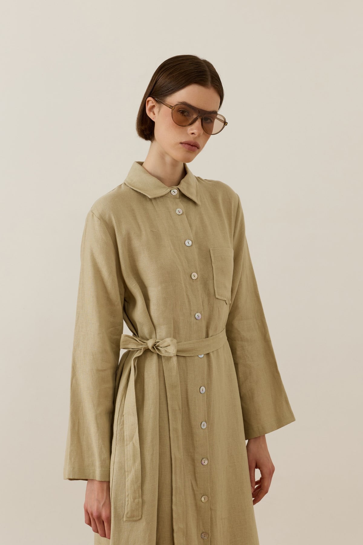 Sage Green Sondos Dress 