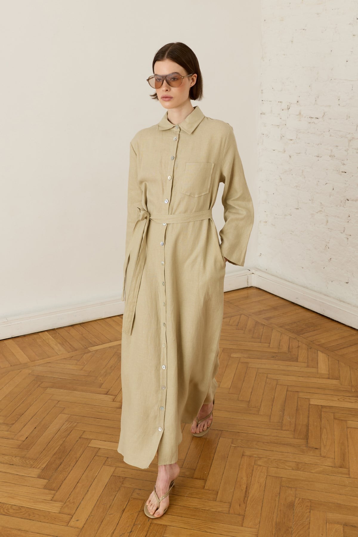 Sage Green Sondos Dress 