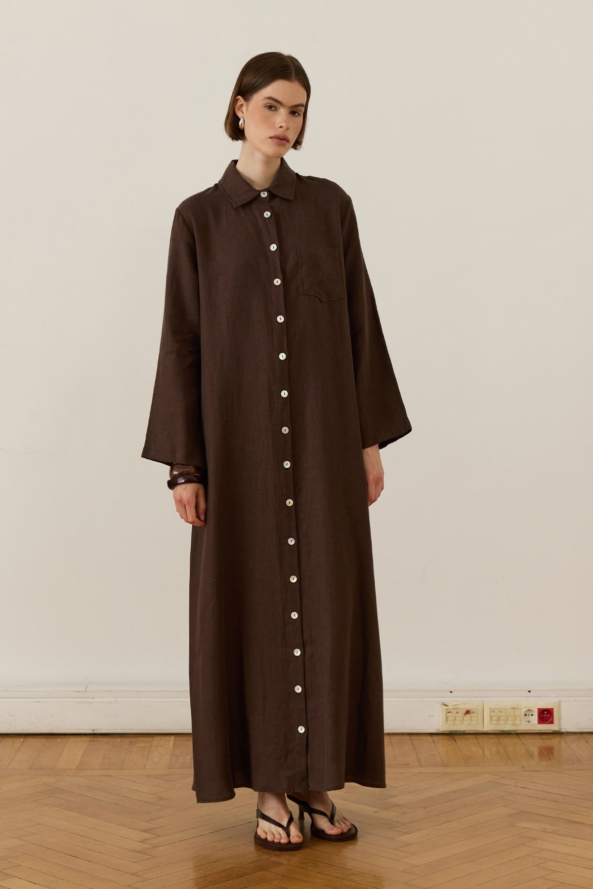 Brown Sondos Dress 