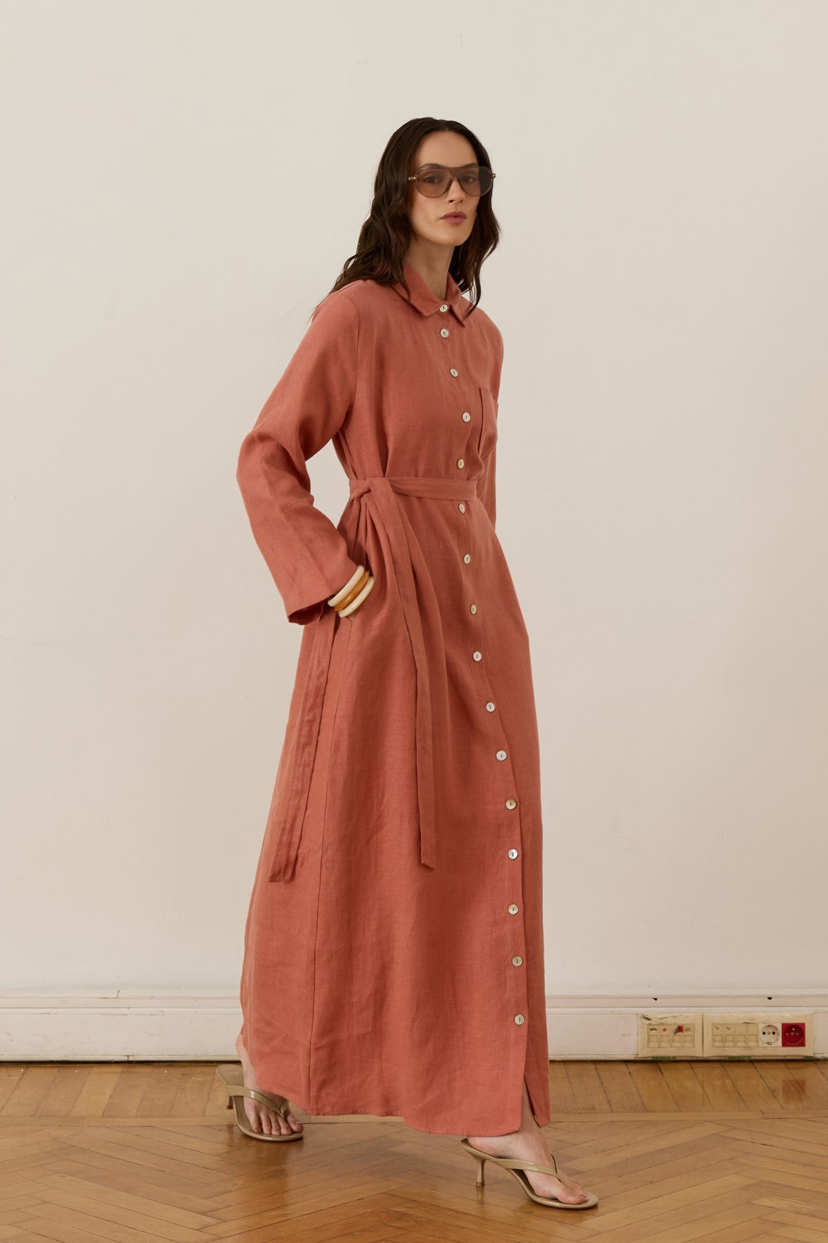 Terracotta Sondos Dress 