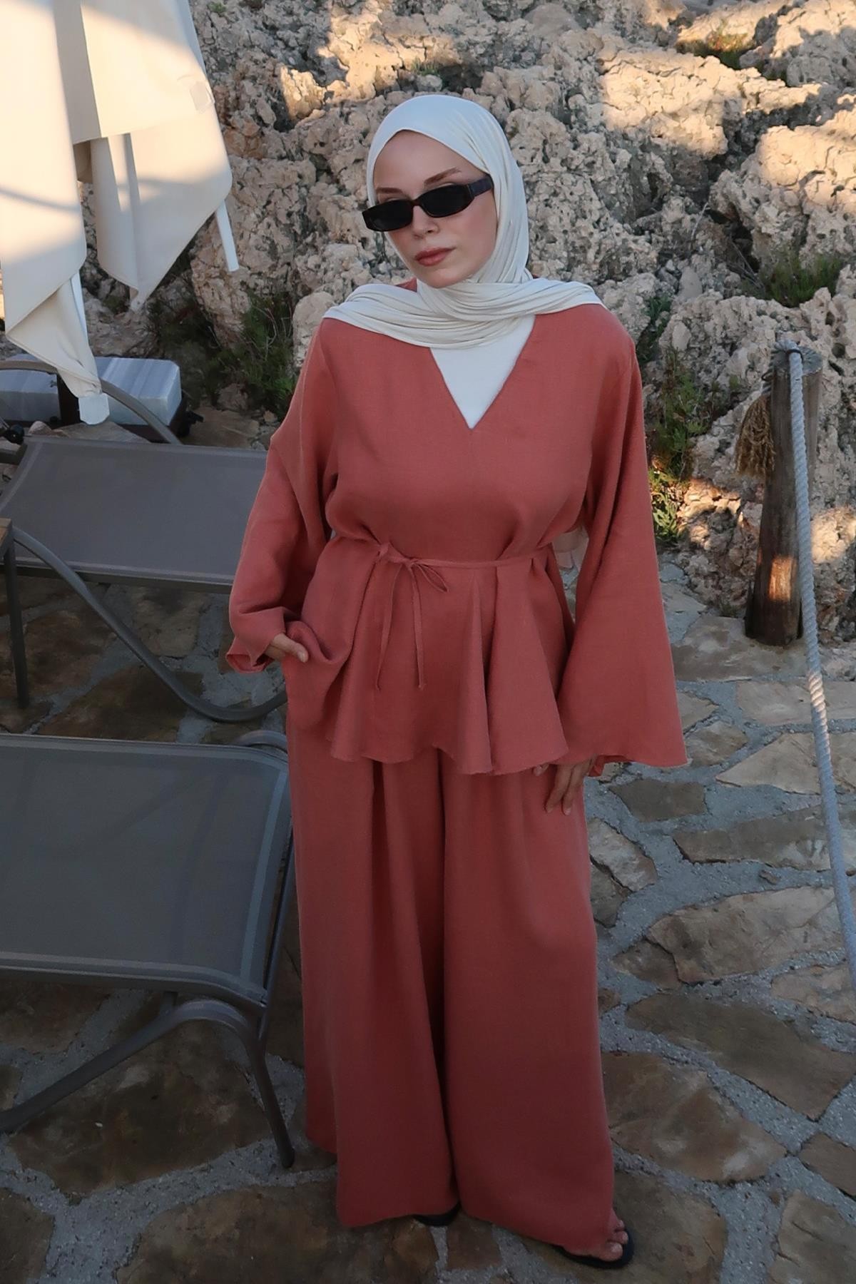 Terracotta Layal Bluz