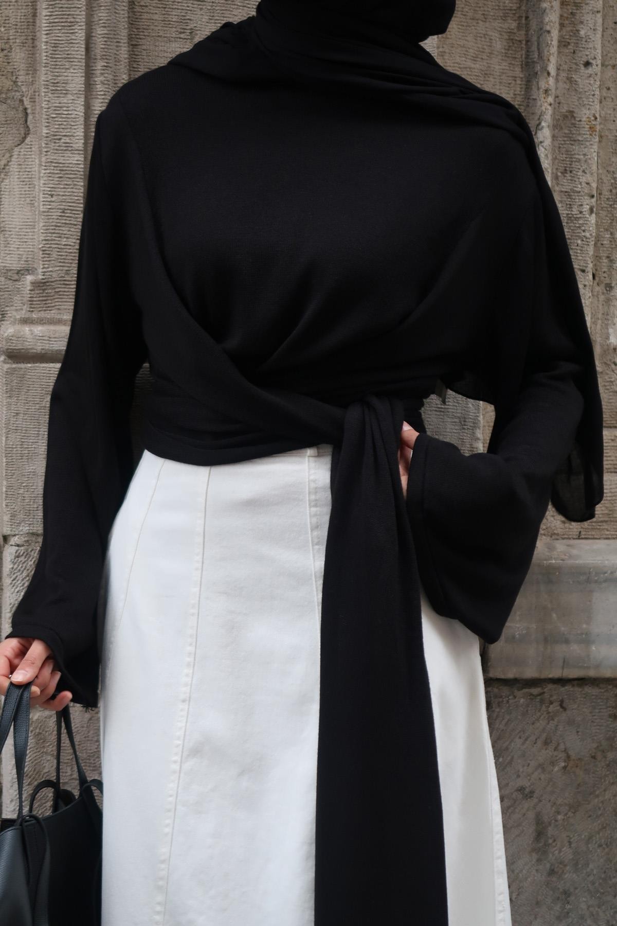 Yulia Triko Kazak Siyah