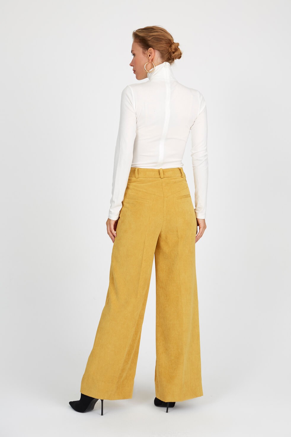 Hardal Normal Bel Geniş Paça PantolonST050W2023601