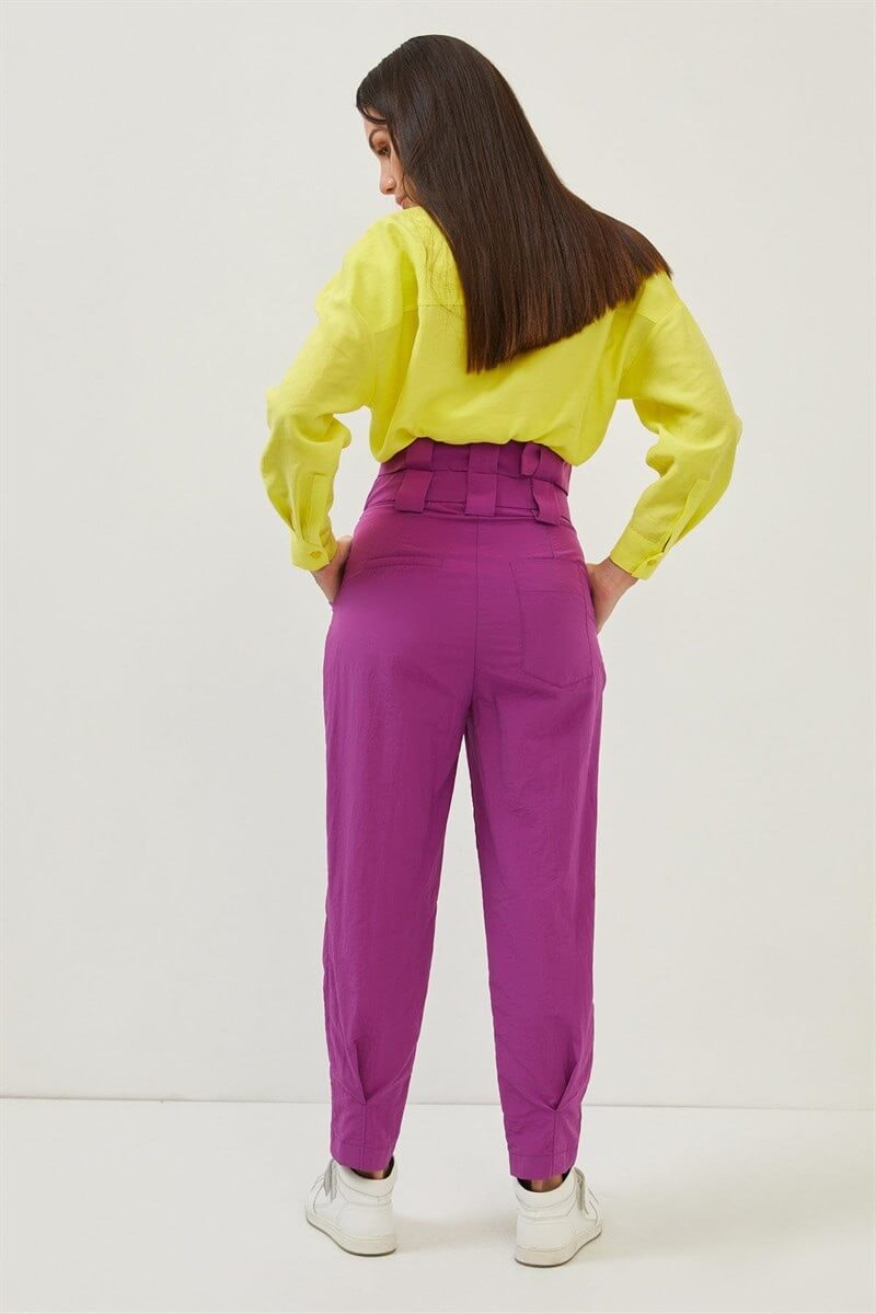 İris Orkide Kemerli Cepli PantolonST060S20357001