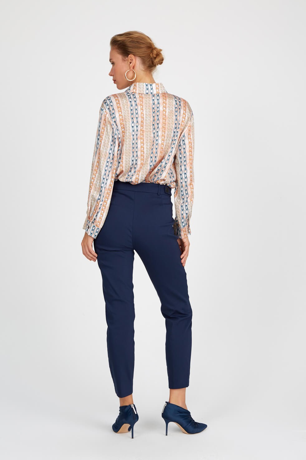 Lacivert Normal Bel Dar Paça PantolonST040S2019602