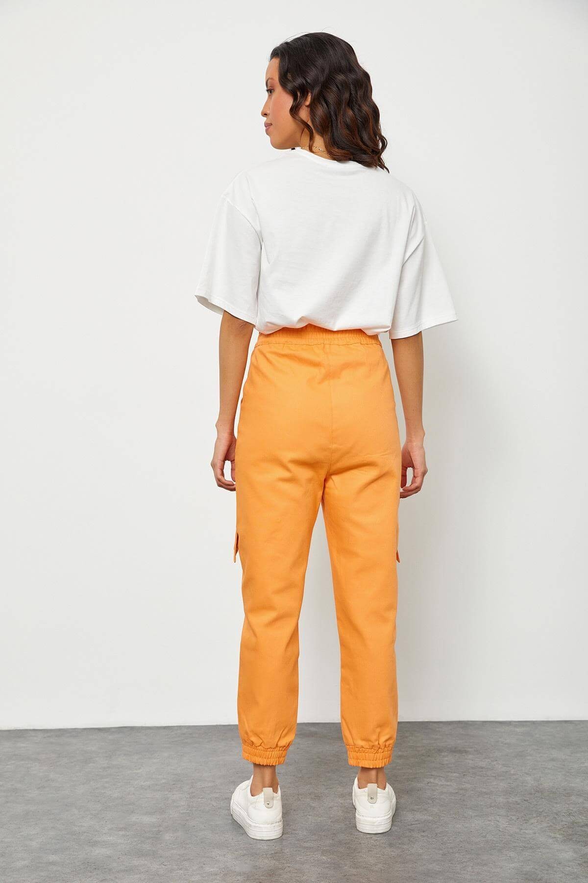 Oranj Beli Lastikli Jogger PantolonST050S2040401