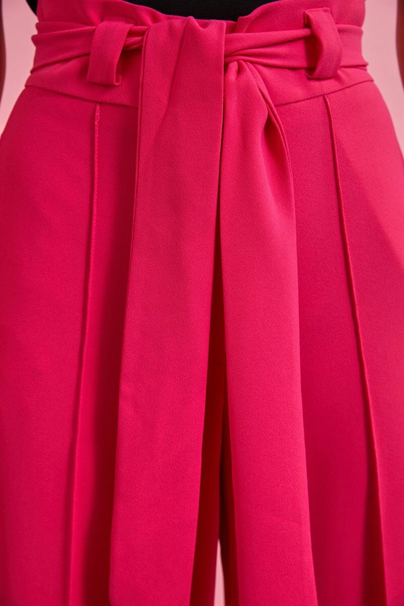 Orkide Kuşaklı İspanyol Paça PantolonST060W20597001