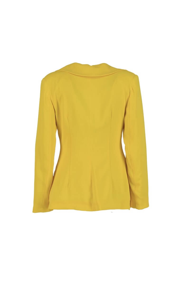Sarı Düğüm Detaylı Anvelop Blazer Ceket Pantolon TakımST060S90350002