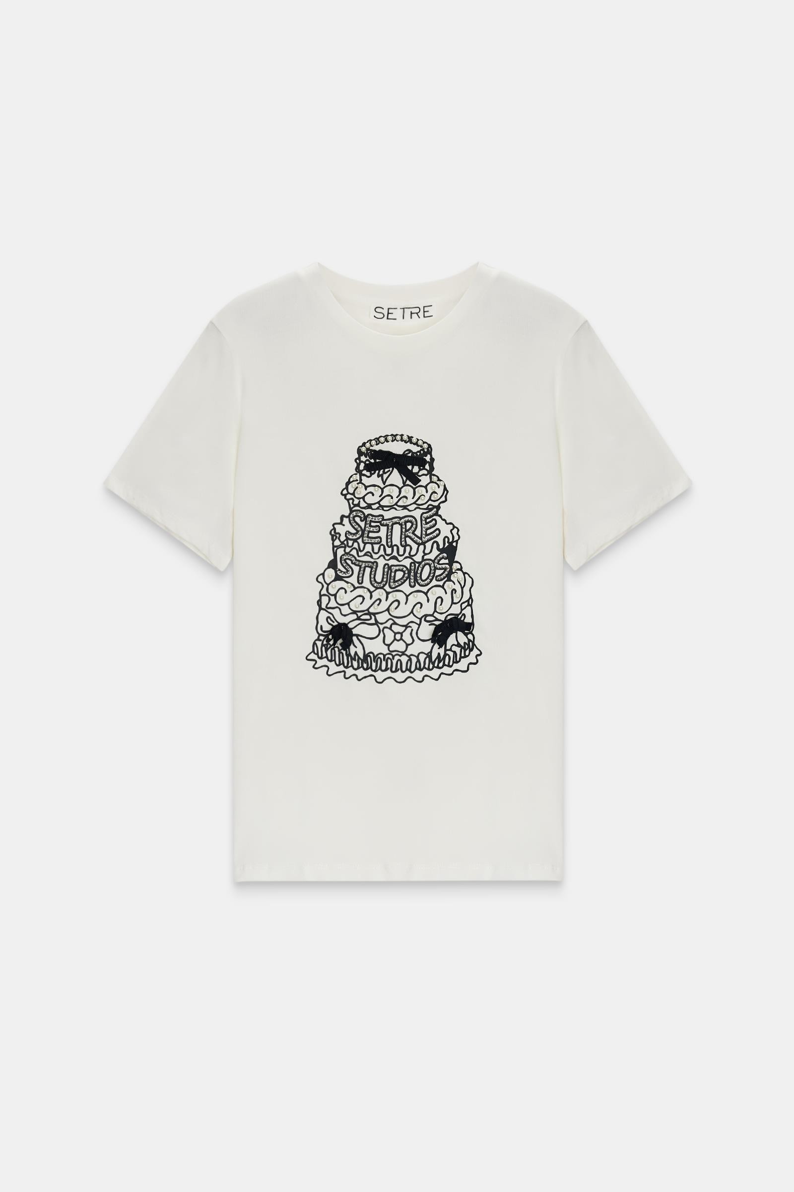 Ekru 2YB4CTS0431 T-SHIRT Kadın T-Shirt modelleri