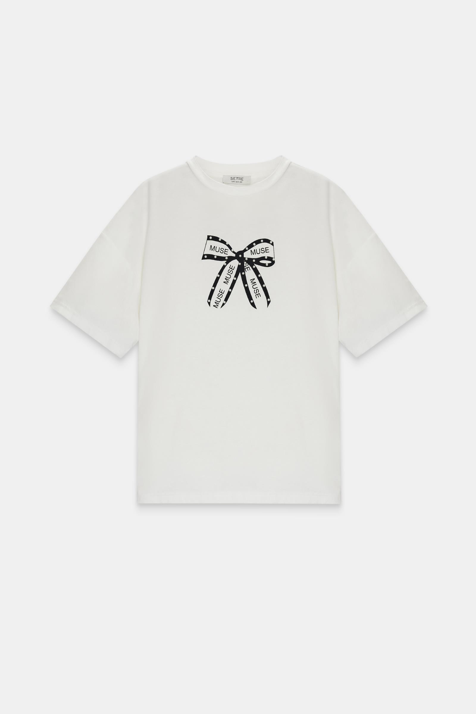 Ekru 2YB4CTS0436 T-SHIRT Kadın T-Shirt modelleri