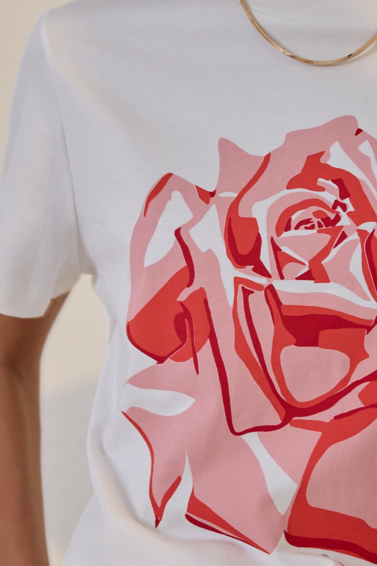 Ekru 2YB4CTS0439 T-SHIRT Kadın T-Shirt modelleri