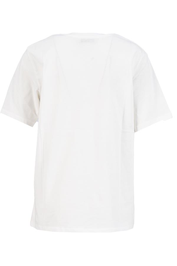 Ekru Bisiklet Yaka Oversize Kısa Kollu T-Shirt Kadın T-Shirt modelleri