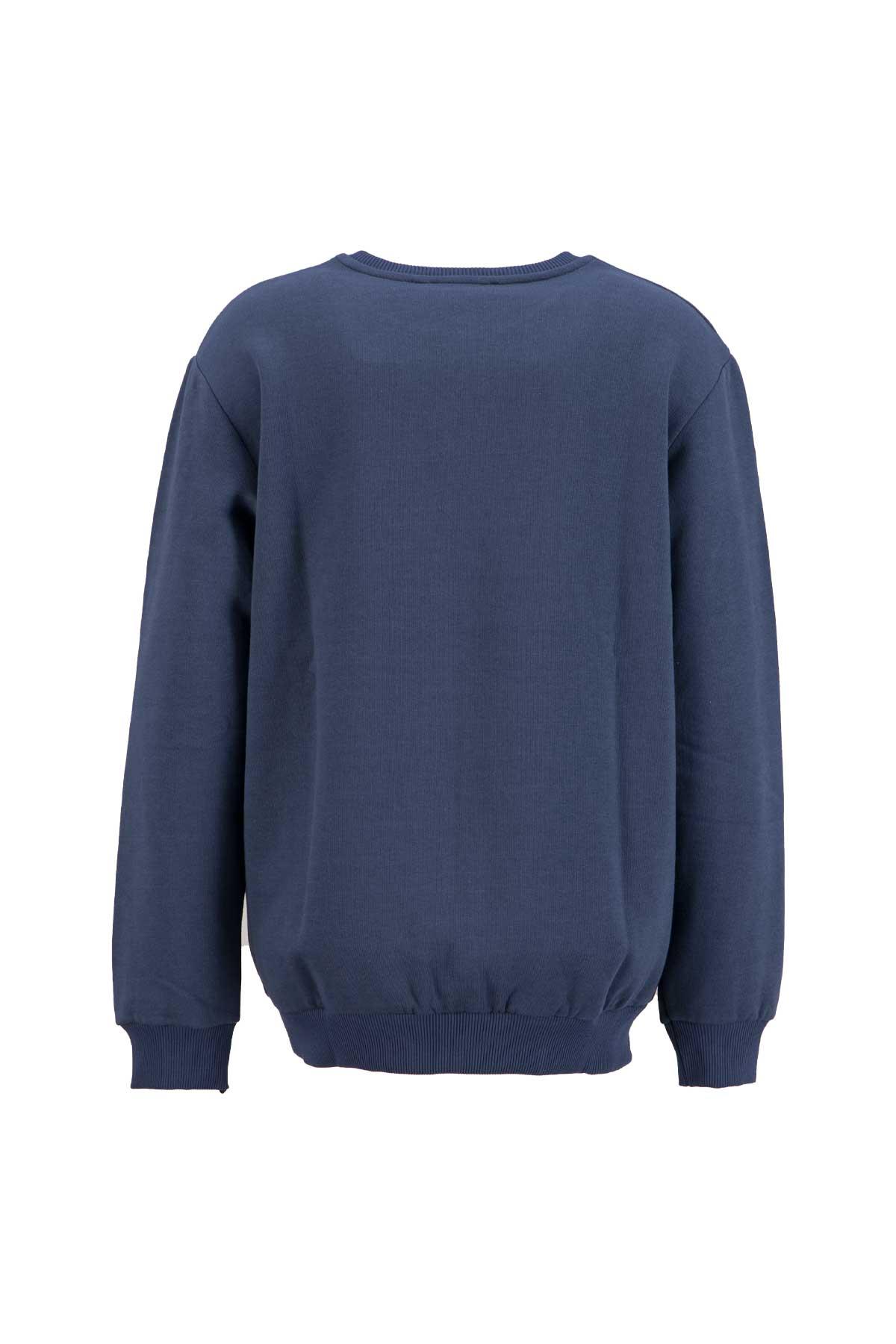 Lacivert Baskılı Sweatshirt Kadın Sweatshirt modelleri
