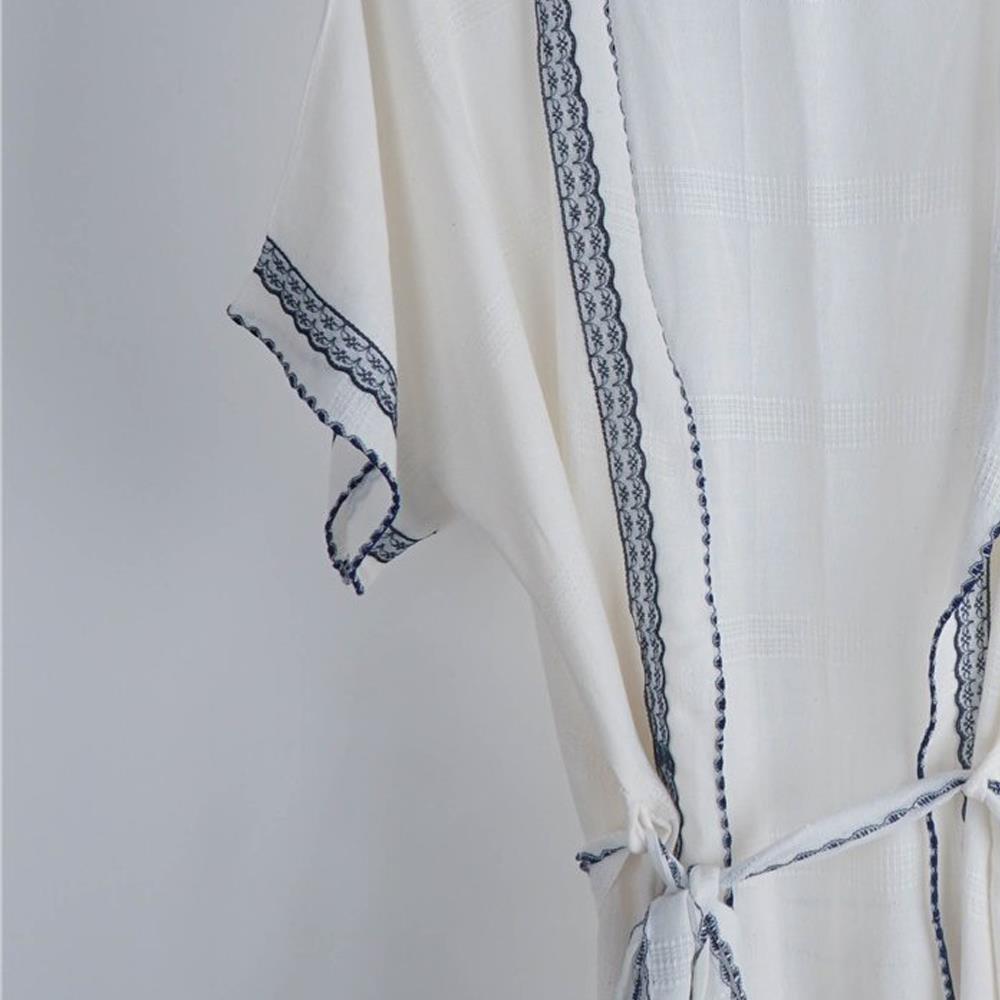 Mavi Dantelli Kimono