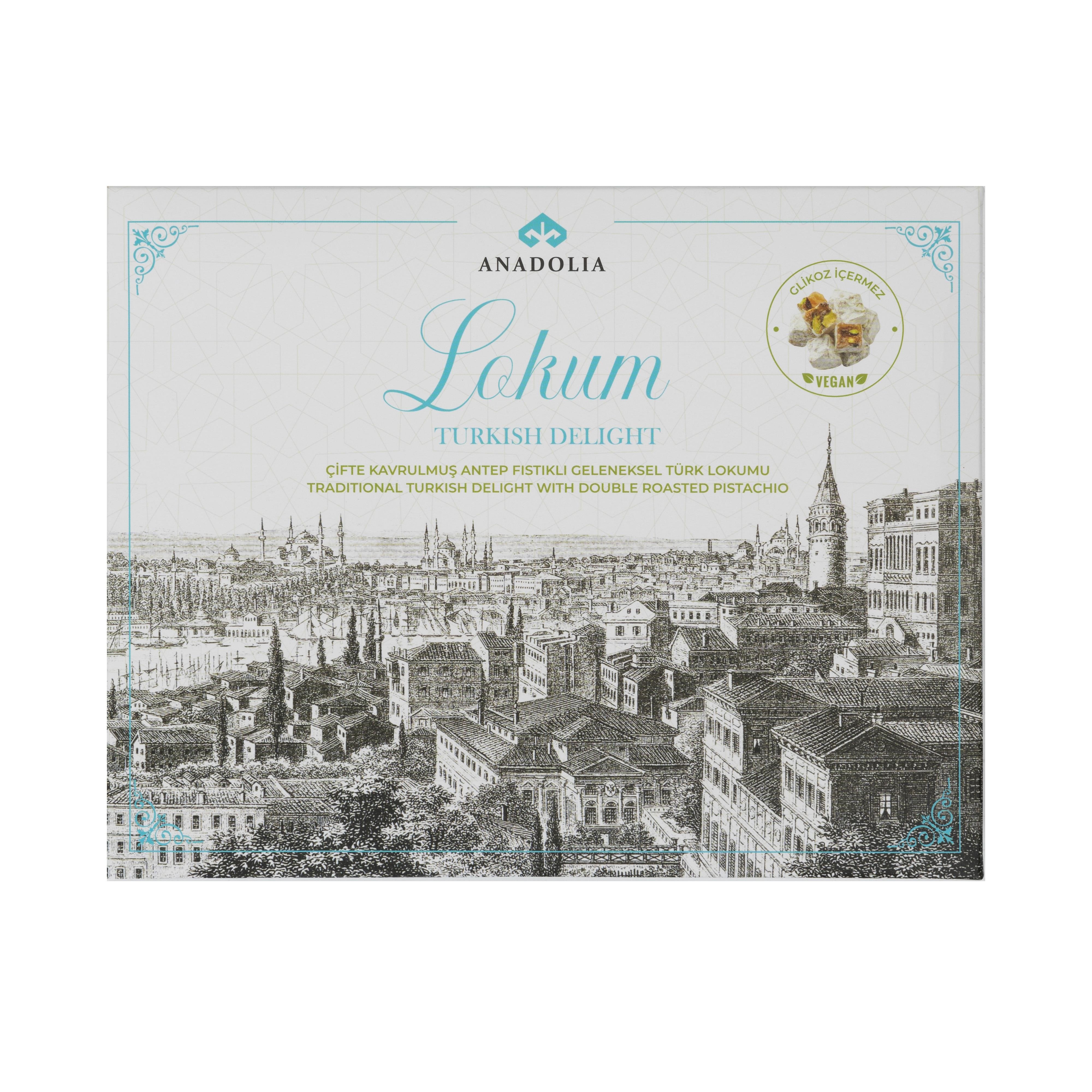 Çifte Kavrulmuş Antep Fıstıklı Geleneksel Türk Lokumu 500 g