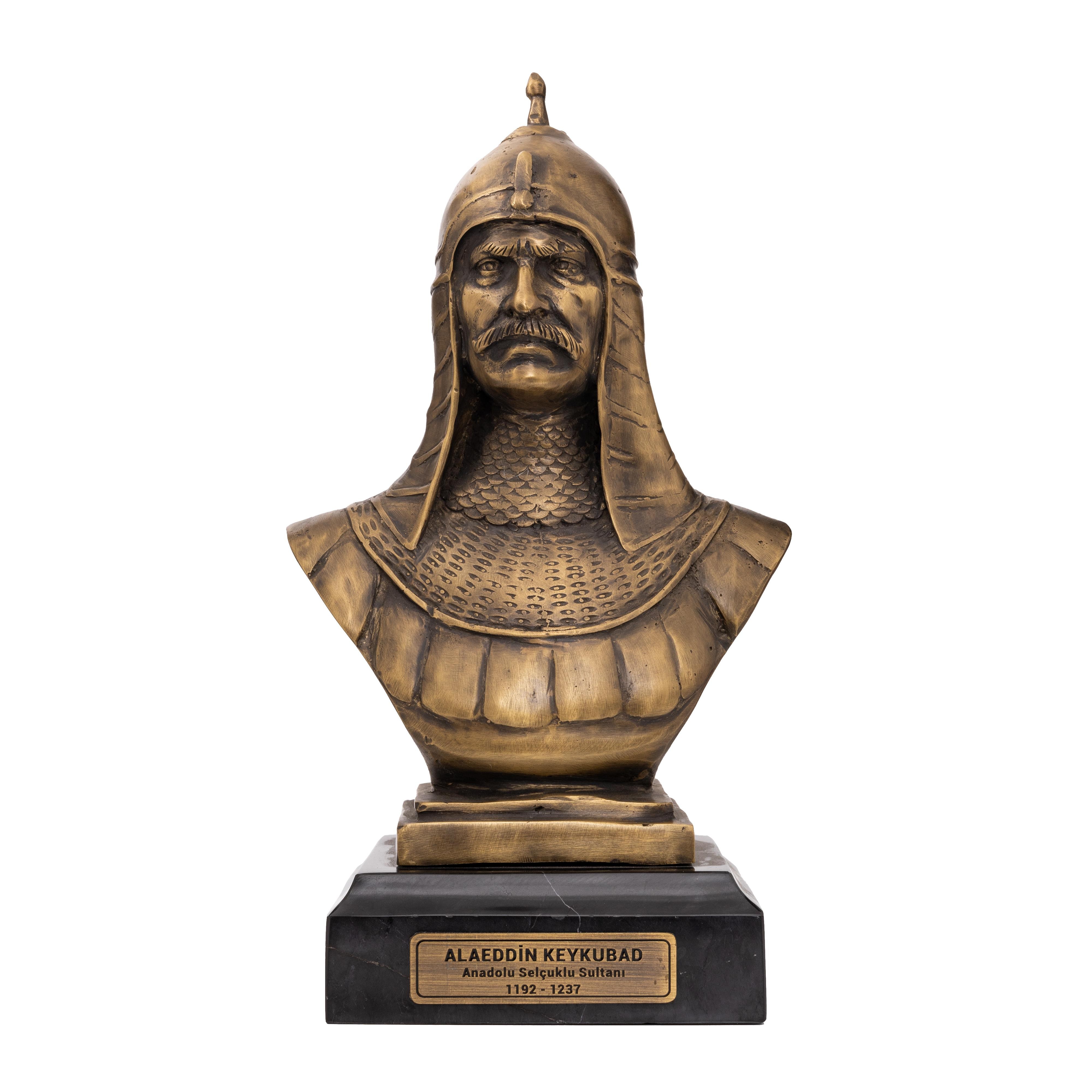 Alaeddin Keykubat Bronz Döküm Büst