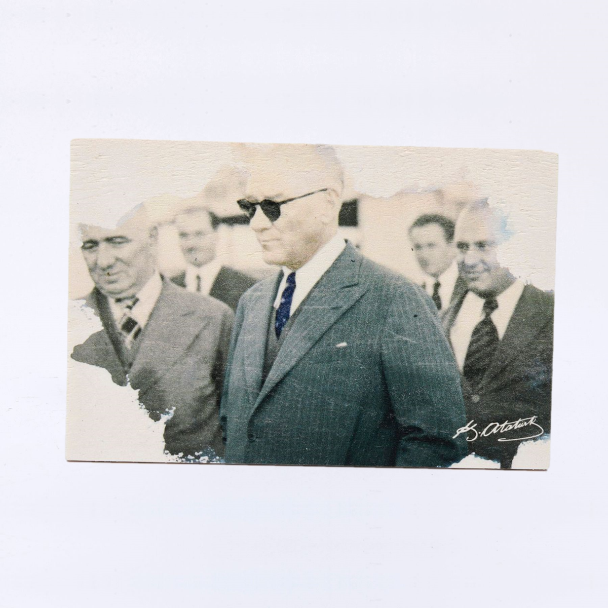 Atatürk Ahşap Kartpostal