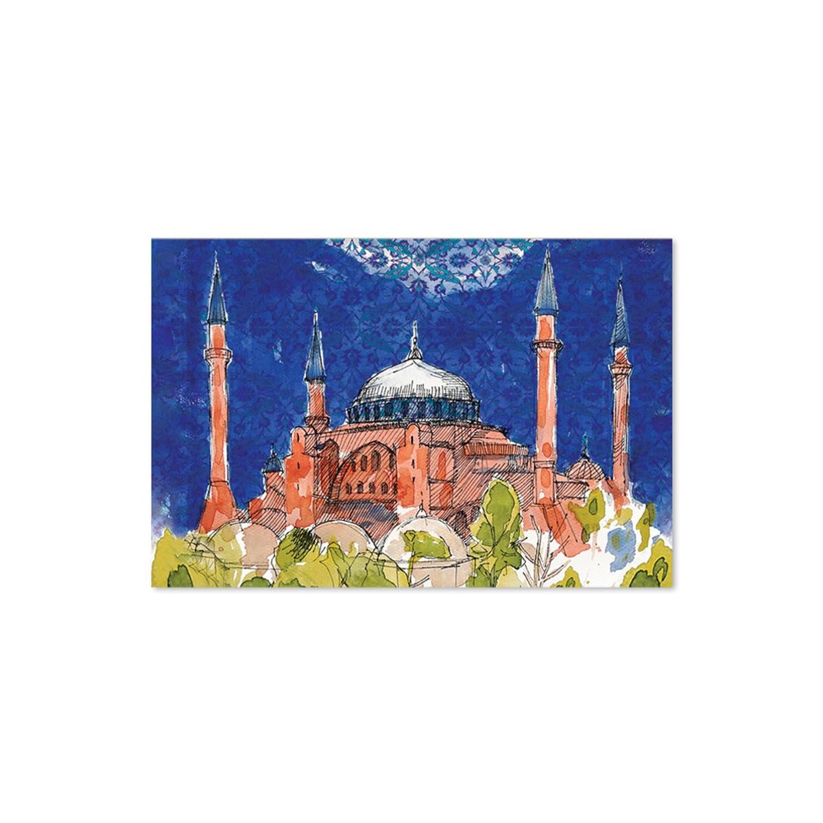 Ayasofya Camii Ahşap Kartpostal