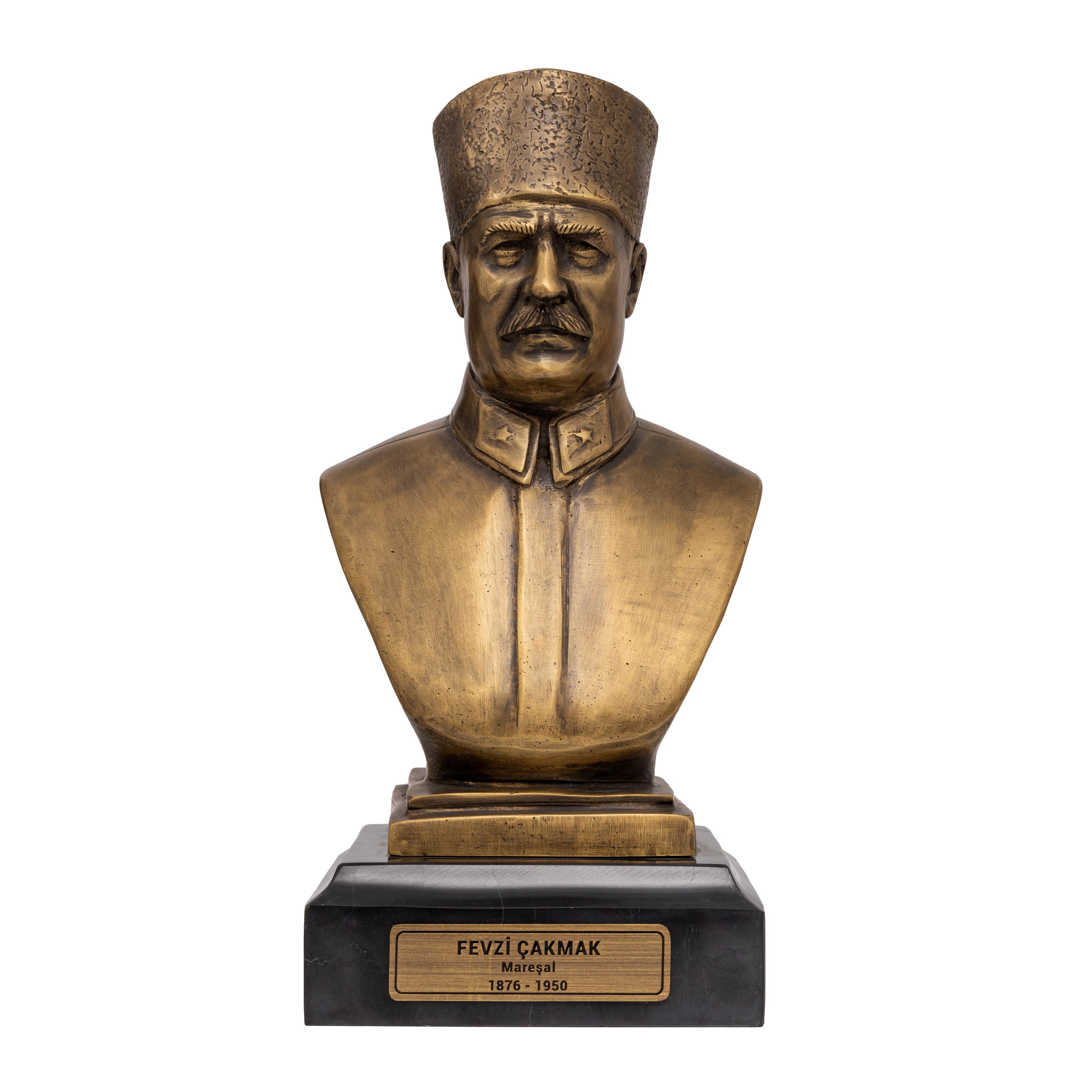 Fevzi Çakmak Bronz Döküm Büst