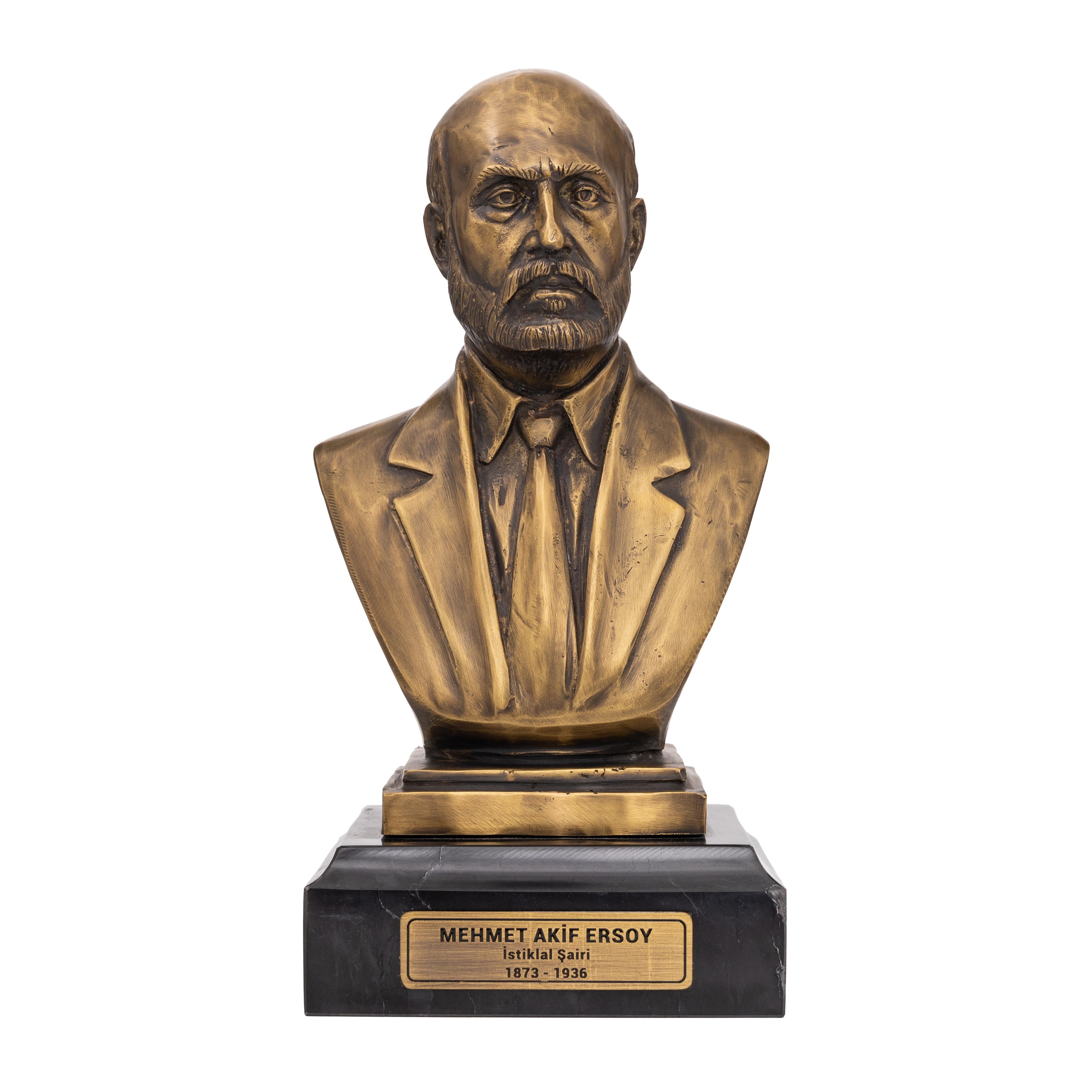 Mehmet Akif Ersoy Bronz Döküm Büst