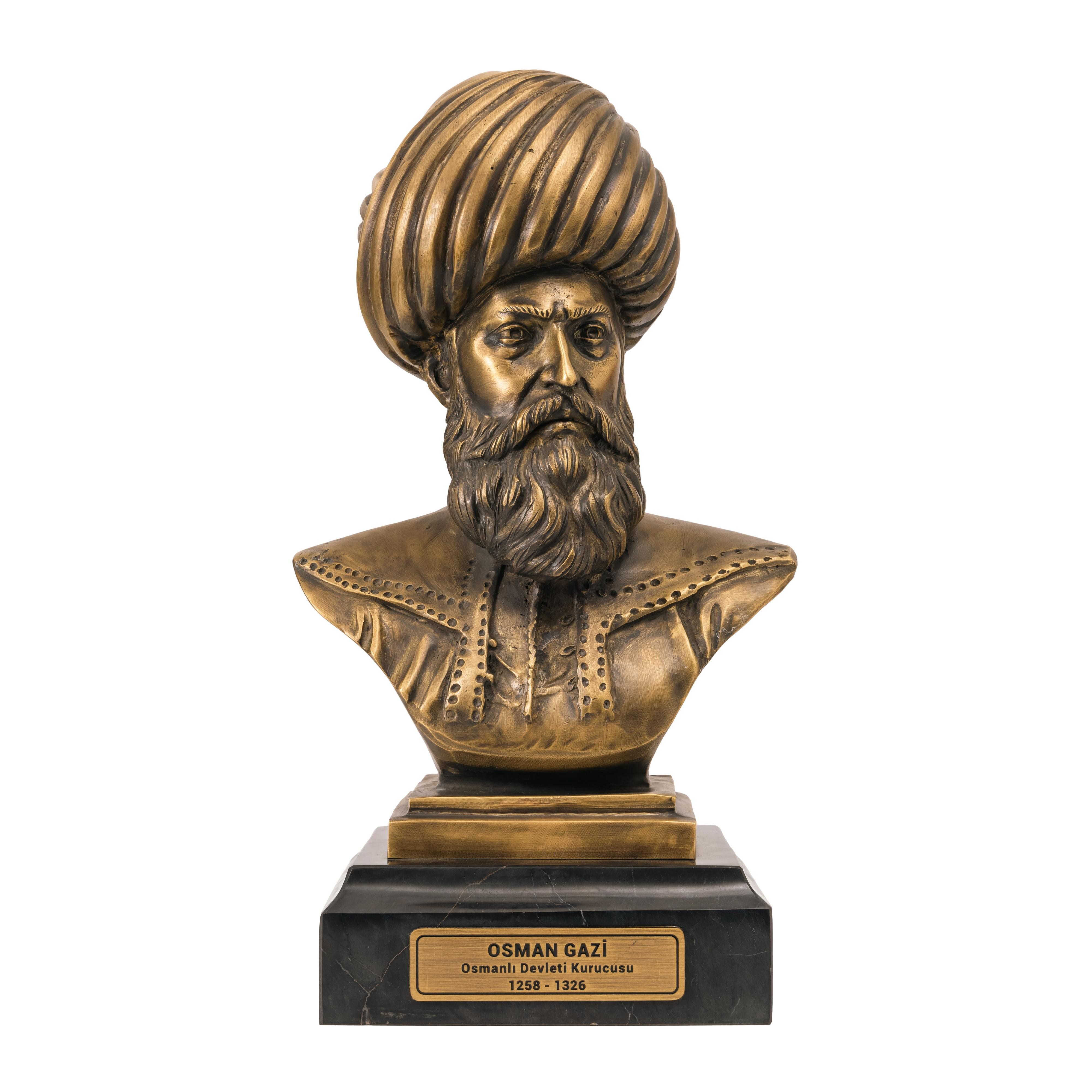 Osman Gazi Bronz Döküm Büst
