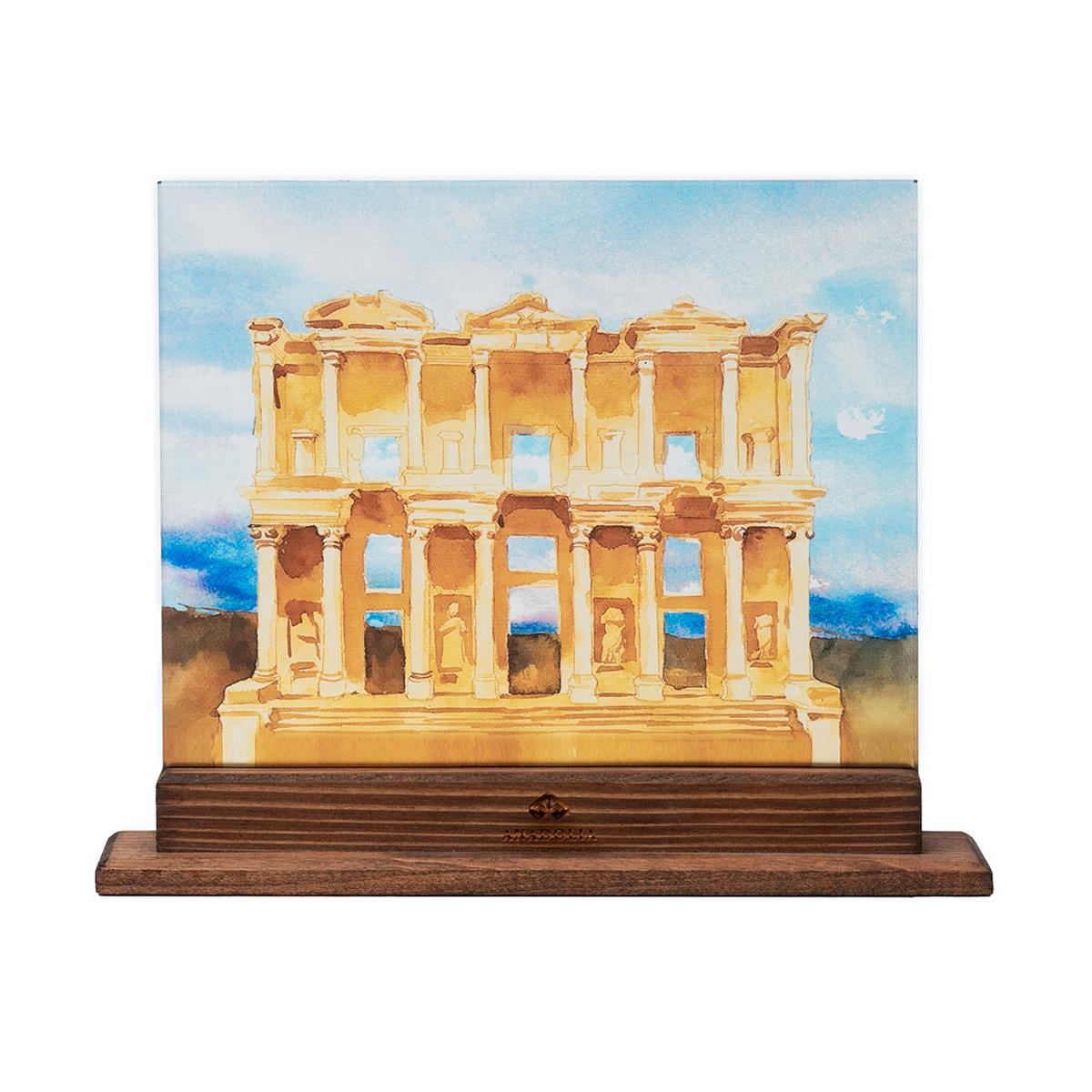 Efes Celcus Kütüphanesi Dekoratif Cam Obje