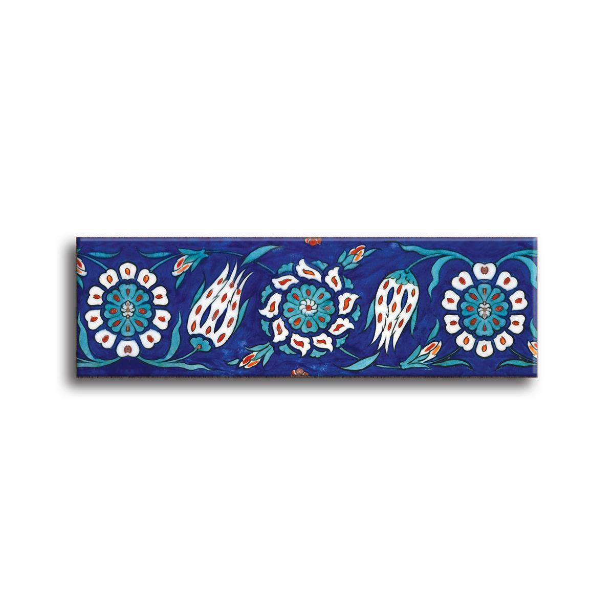 Eğik Lale Motif Mdf Magnet