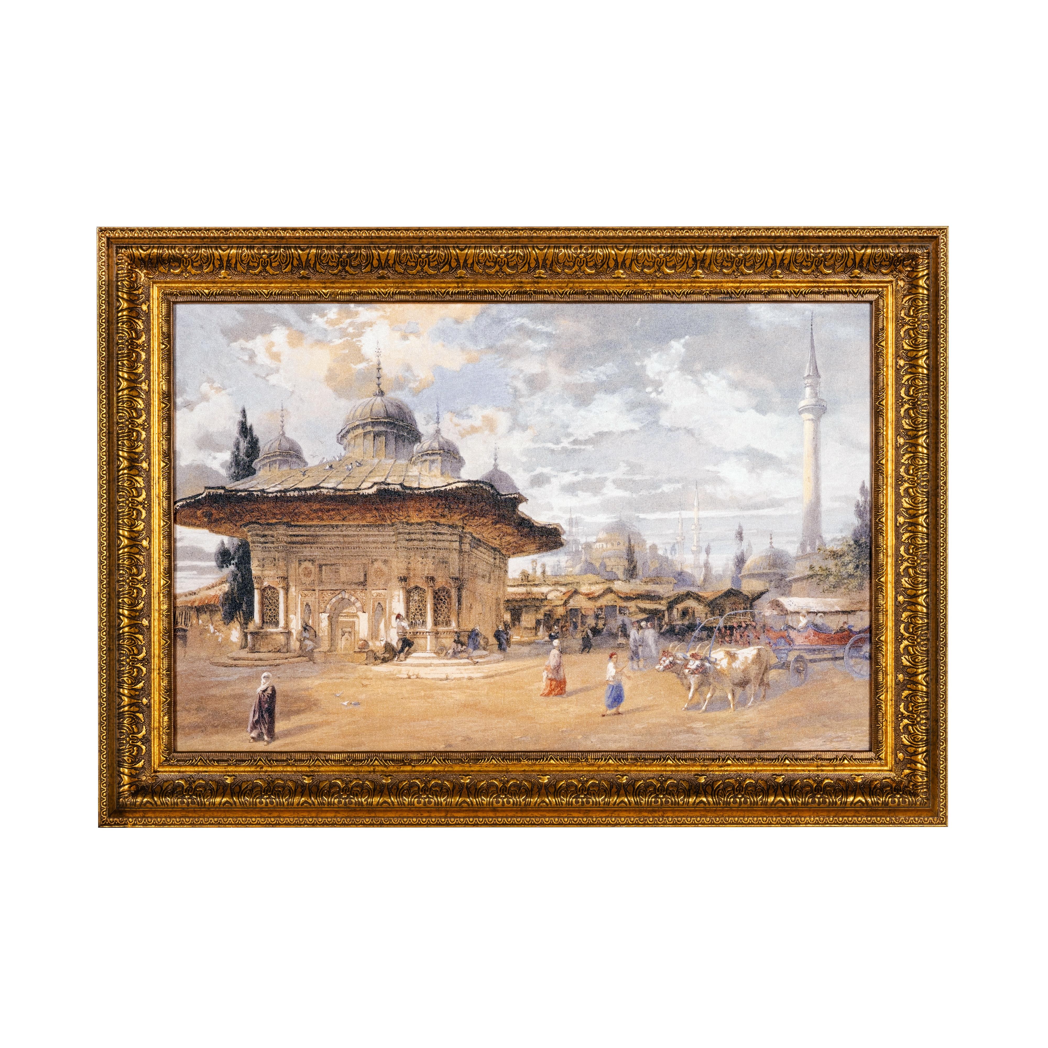 Eugène Flandin, Sultan III. Ahmet Çeşmesi Orta Boy Tablo