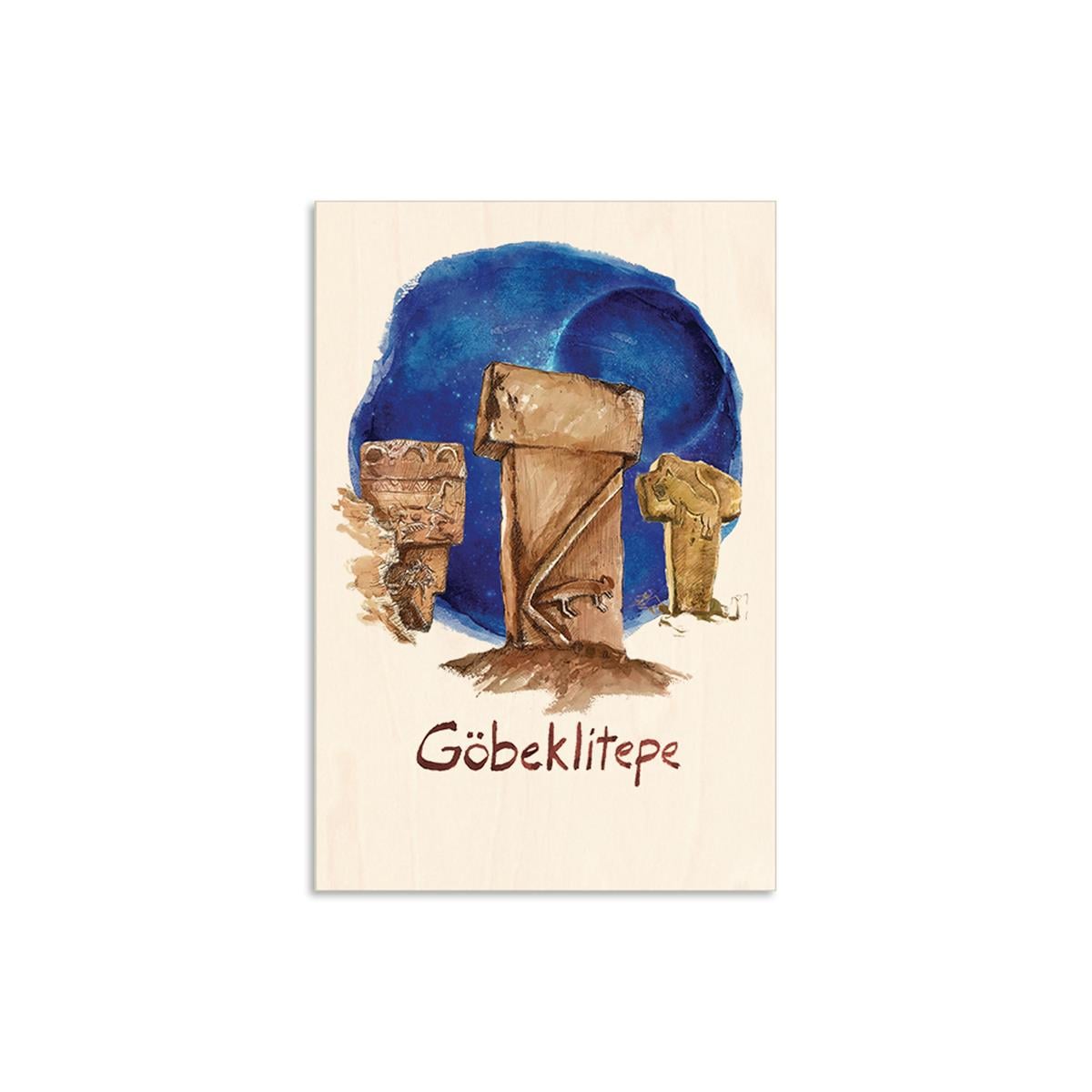 Göbeklitepe Ahşap Kartpostal
