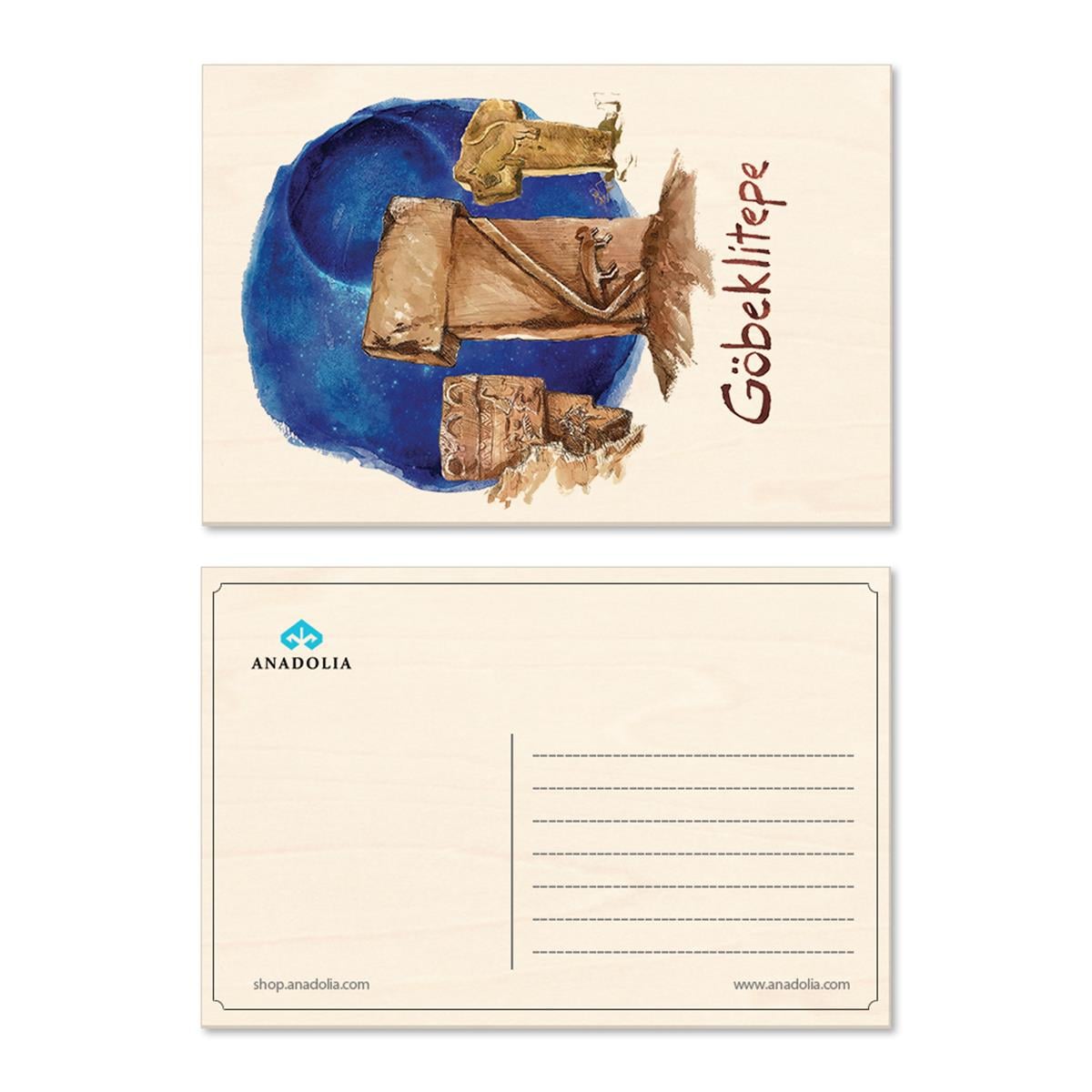 Göbeklitepe Ahşap Kartpostal