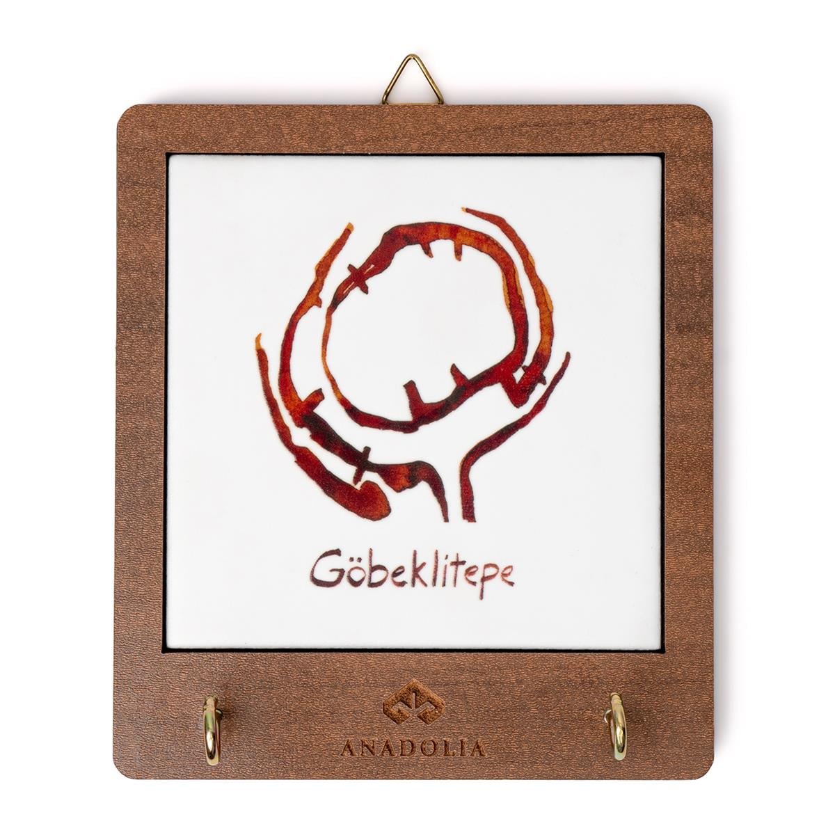 Göbeklitepe Plan Seramik Dekoratif Askılık
