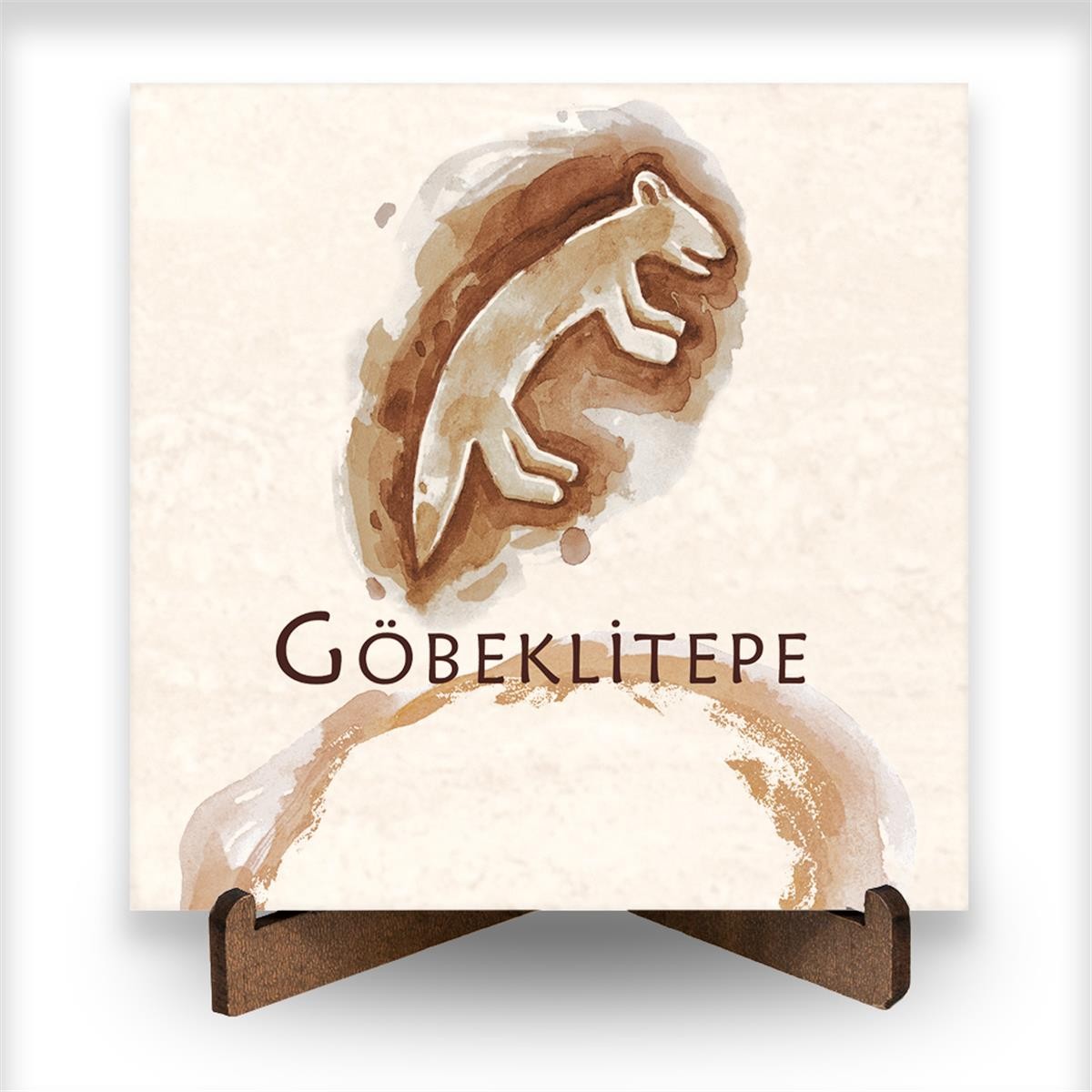 Göbeklitepe Serisi Tilki Traverten Pano