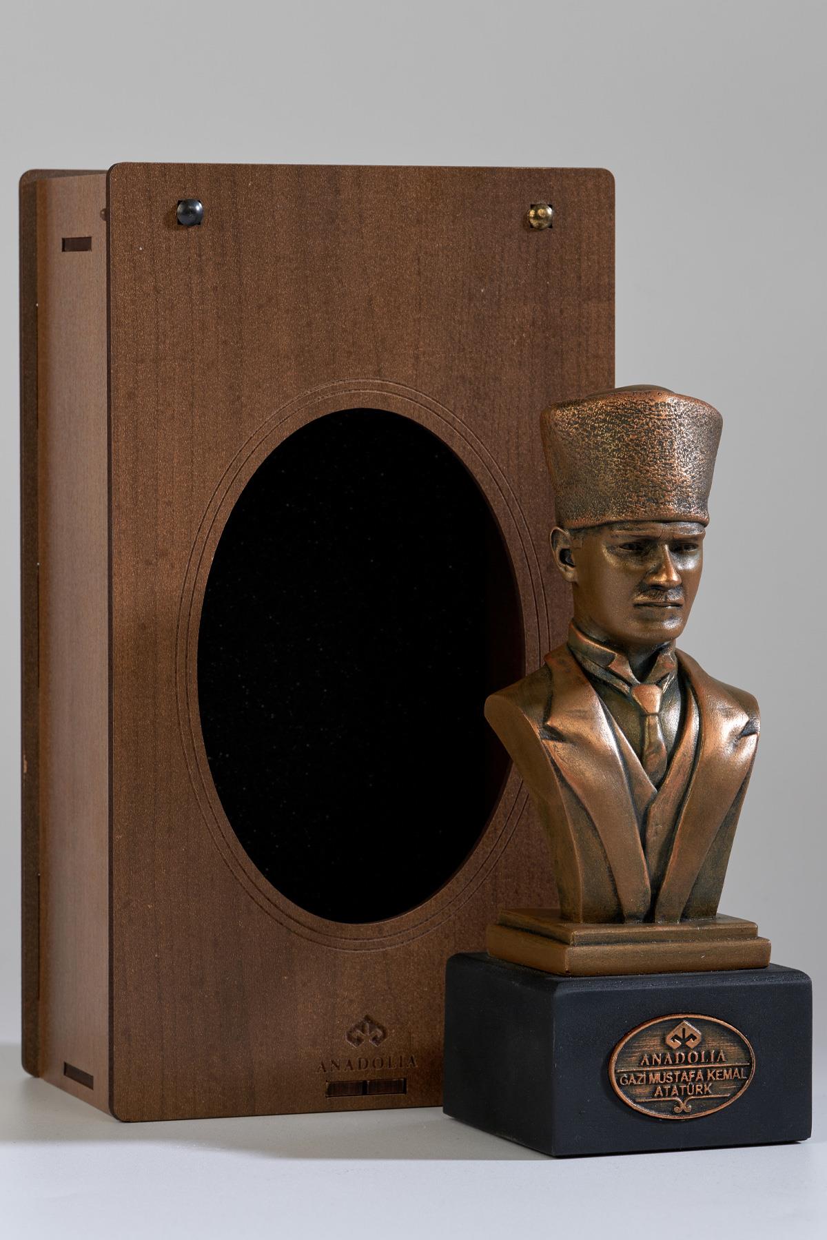 Mustafa Kemal Atatürk Mermerit Büst Heykel