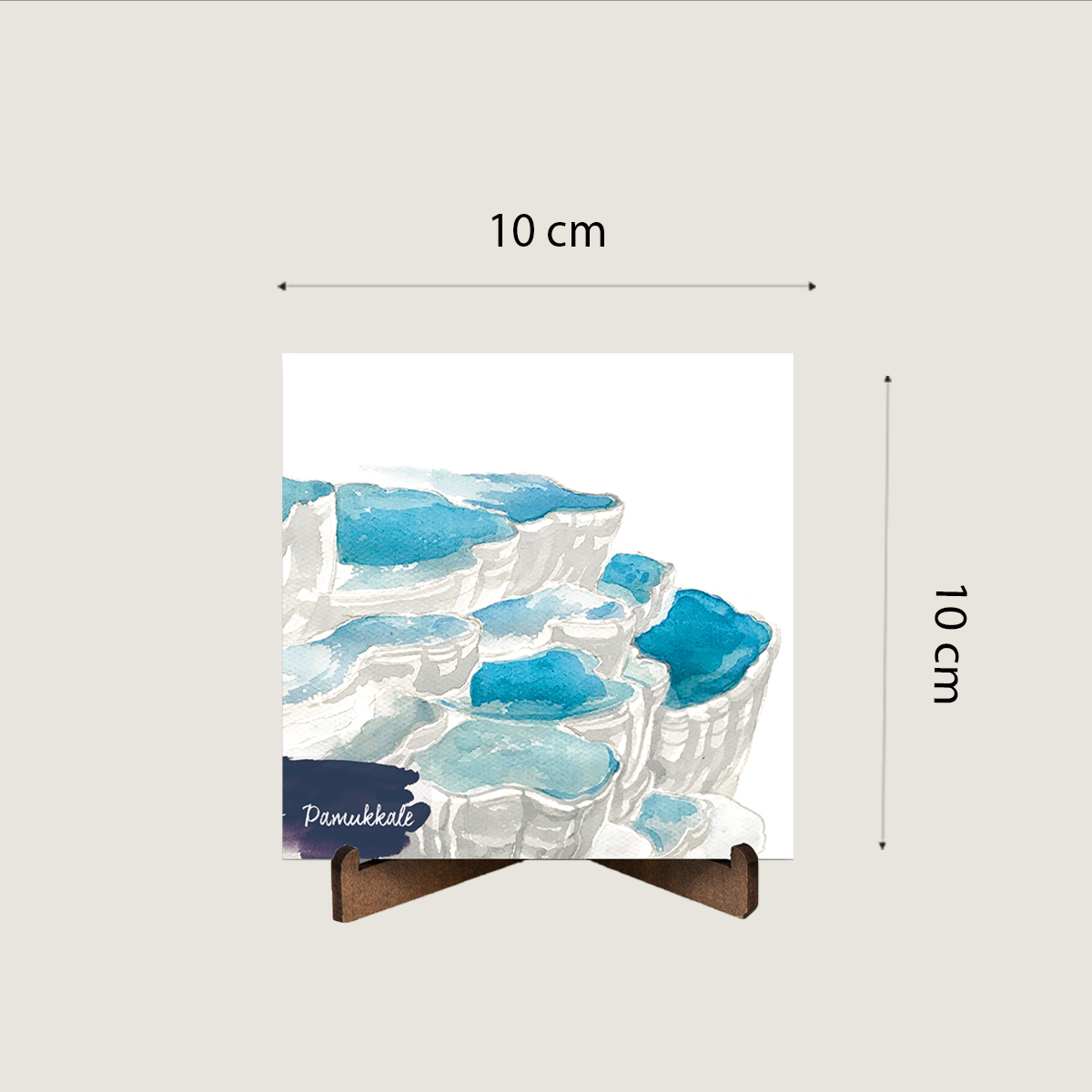 Pamukkale Travertenleri Seramik Pano