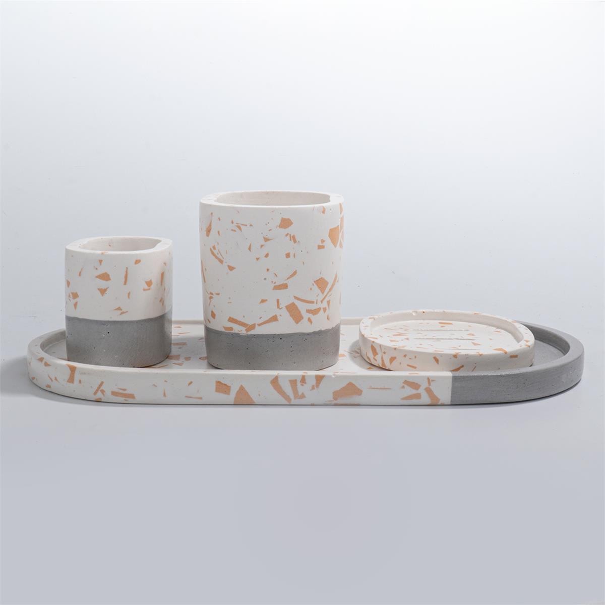 Terrazzo Desenli Banyo Seti