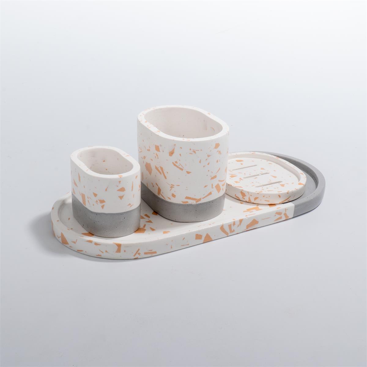 Terrazzo Desenli Banyo Seti