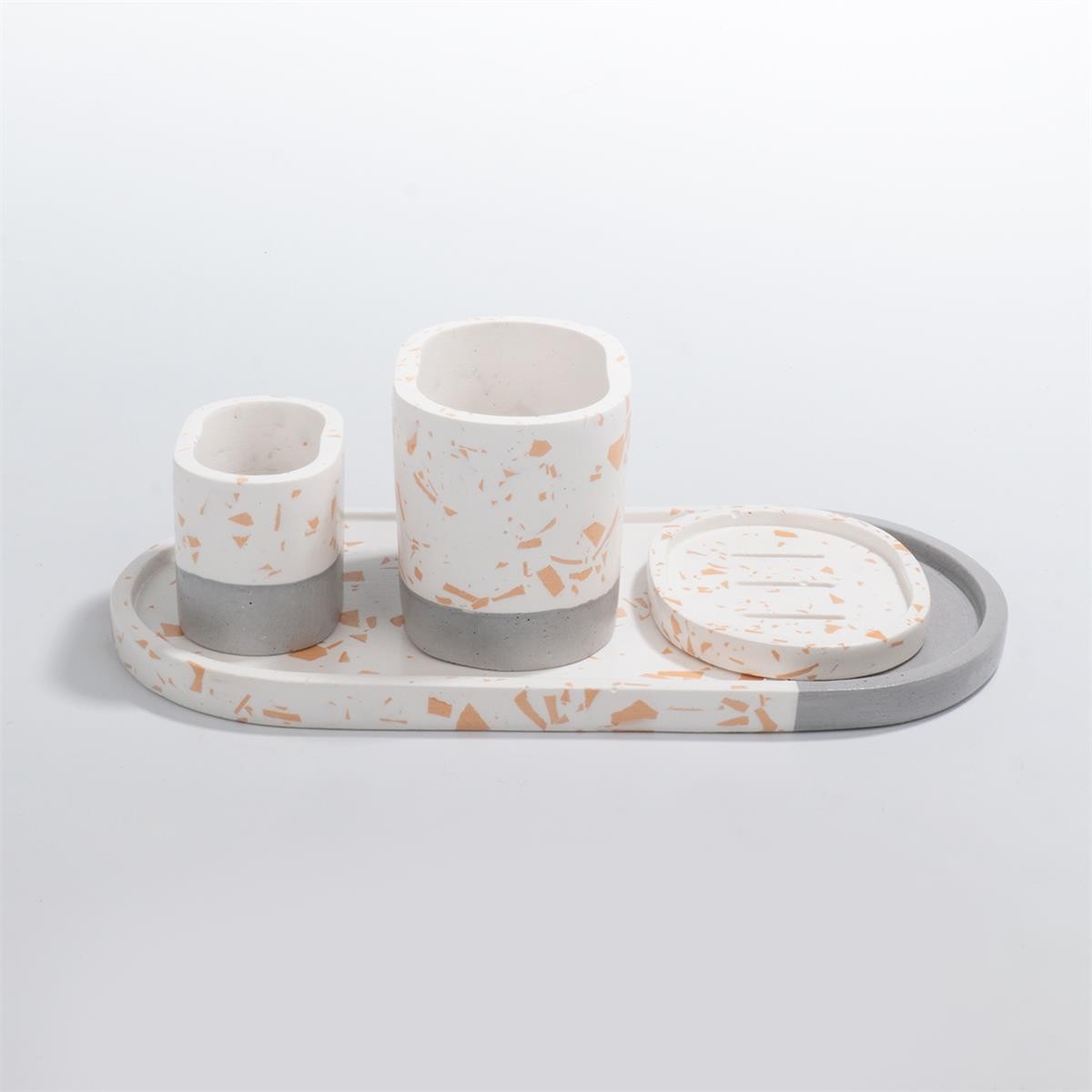 Terrazzo Desenli Banyo Seti