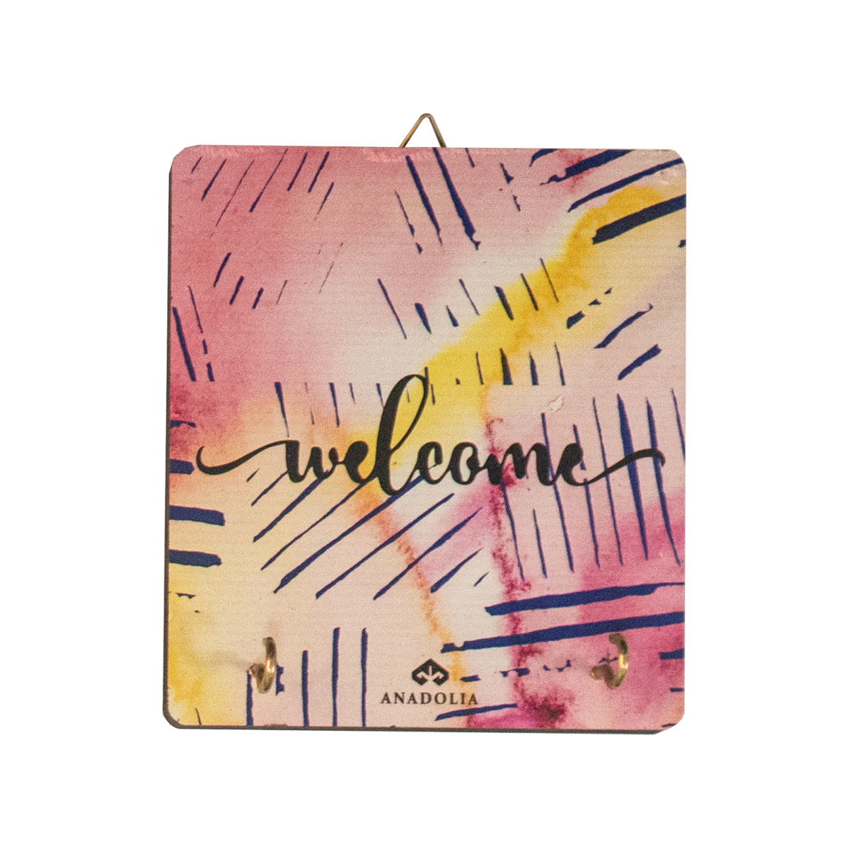 Welcome Suluboya Dekoratif Askılık