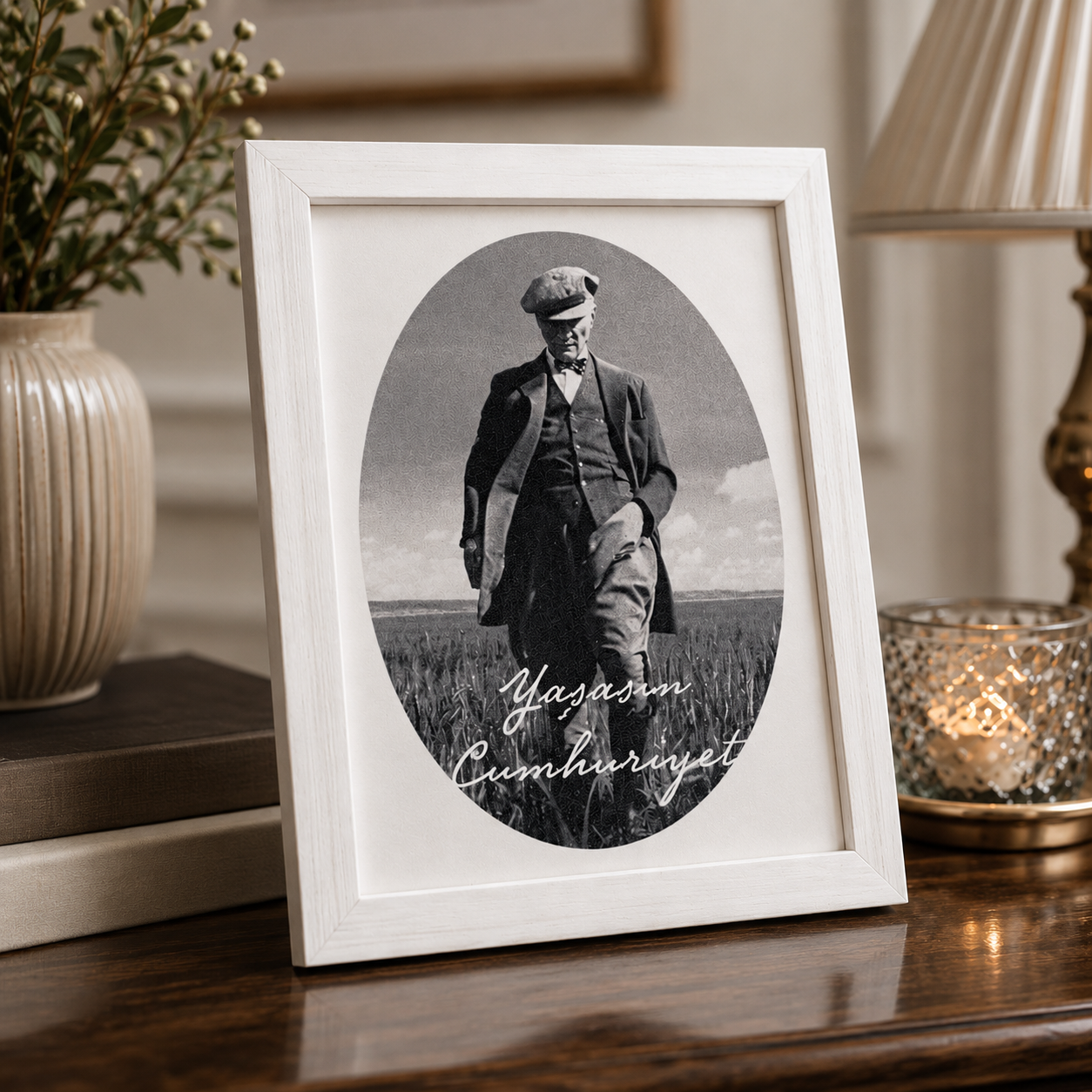 Yaşasın Cumhuriyet ve Atatürk Dekoratif Tablo