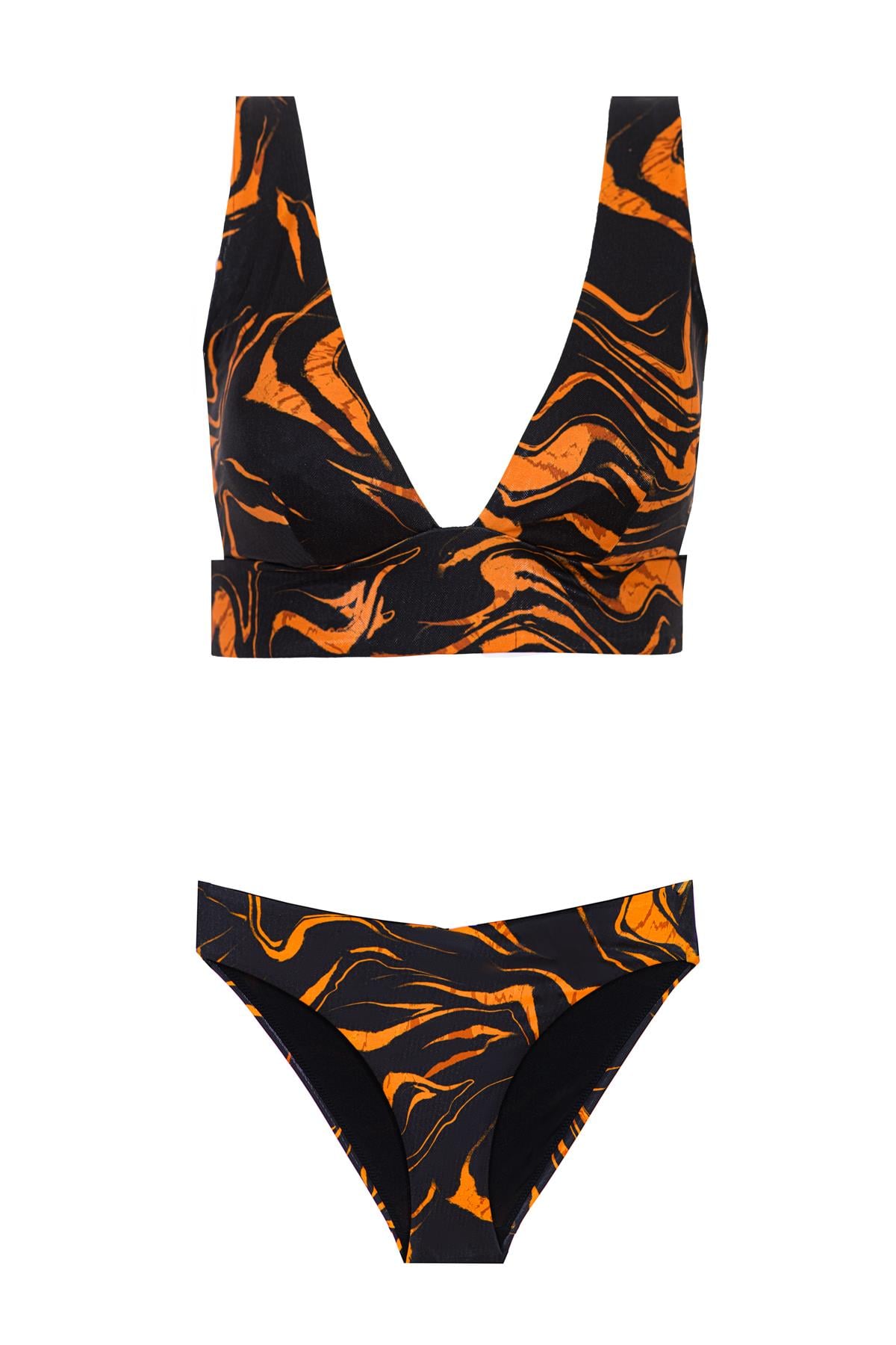 Amber Deep V Top