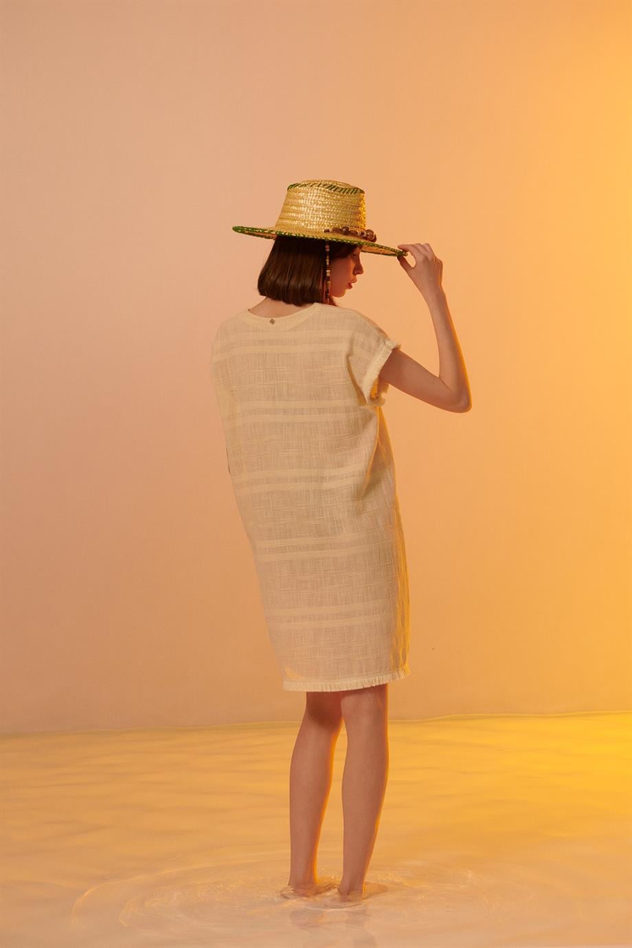 BRIGITTE MINI DRESS CREAM