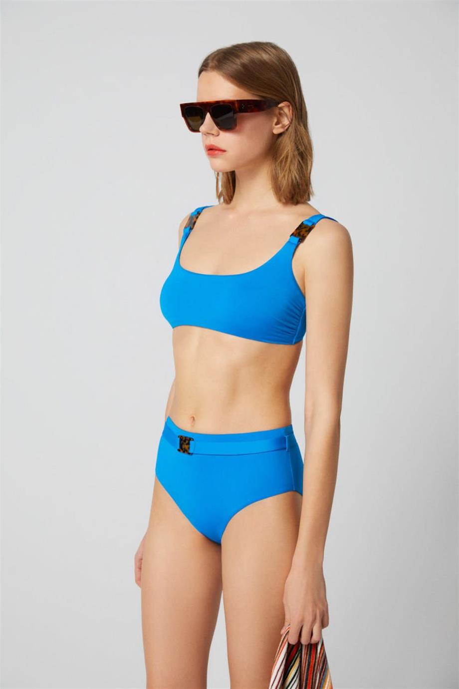 Calming Blues Yüksek Bel Bikini Altı