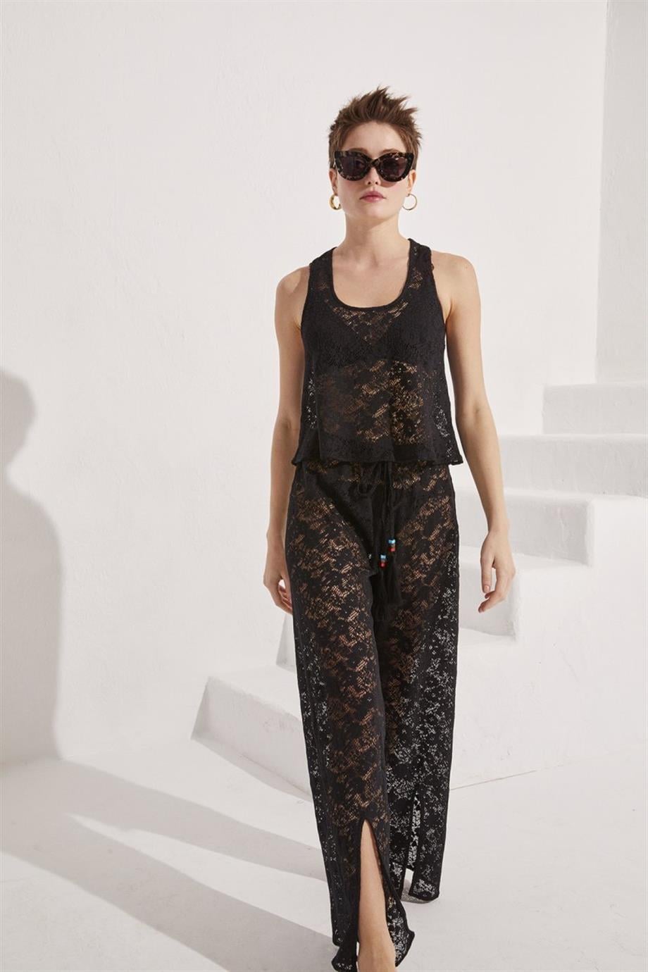 DREAM LACE ÜST SİYAH