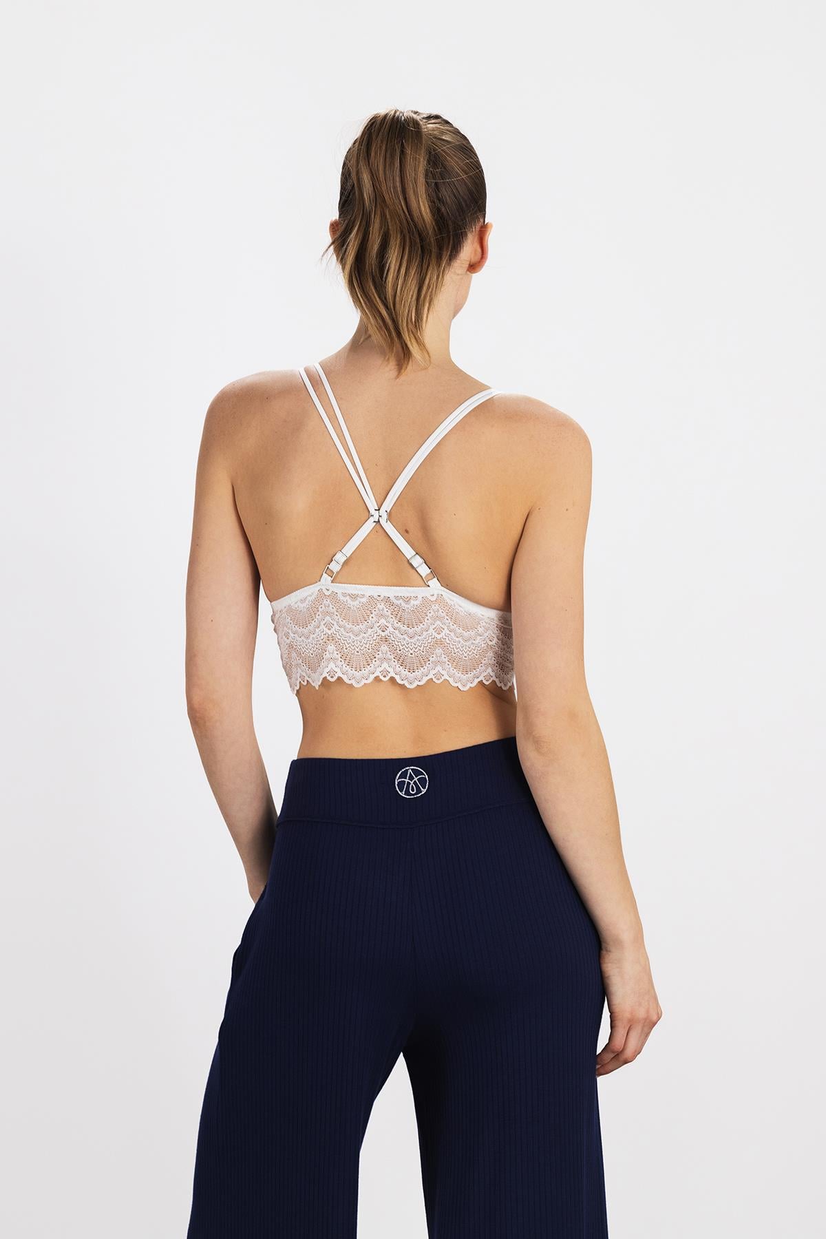 Flame Bralette Off White