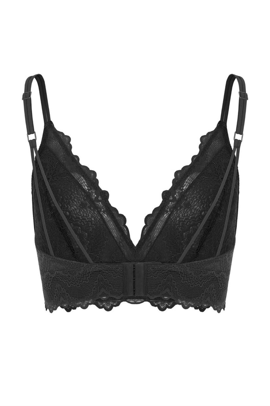 FLAME DERİN DEKOLTELİ  BRALET SİYAH