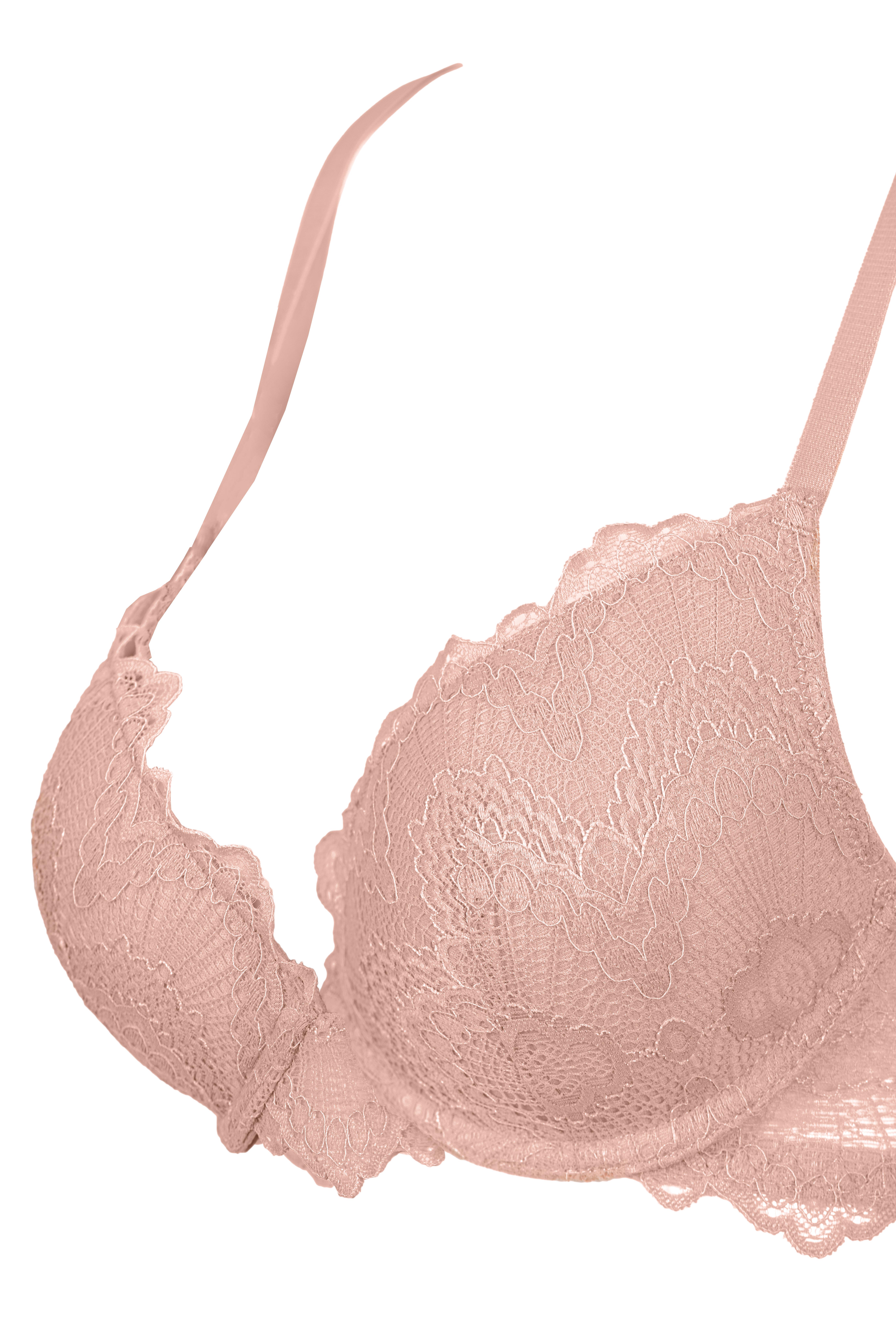 Flame Push Up Top Nude Pink     