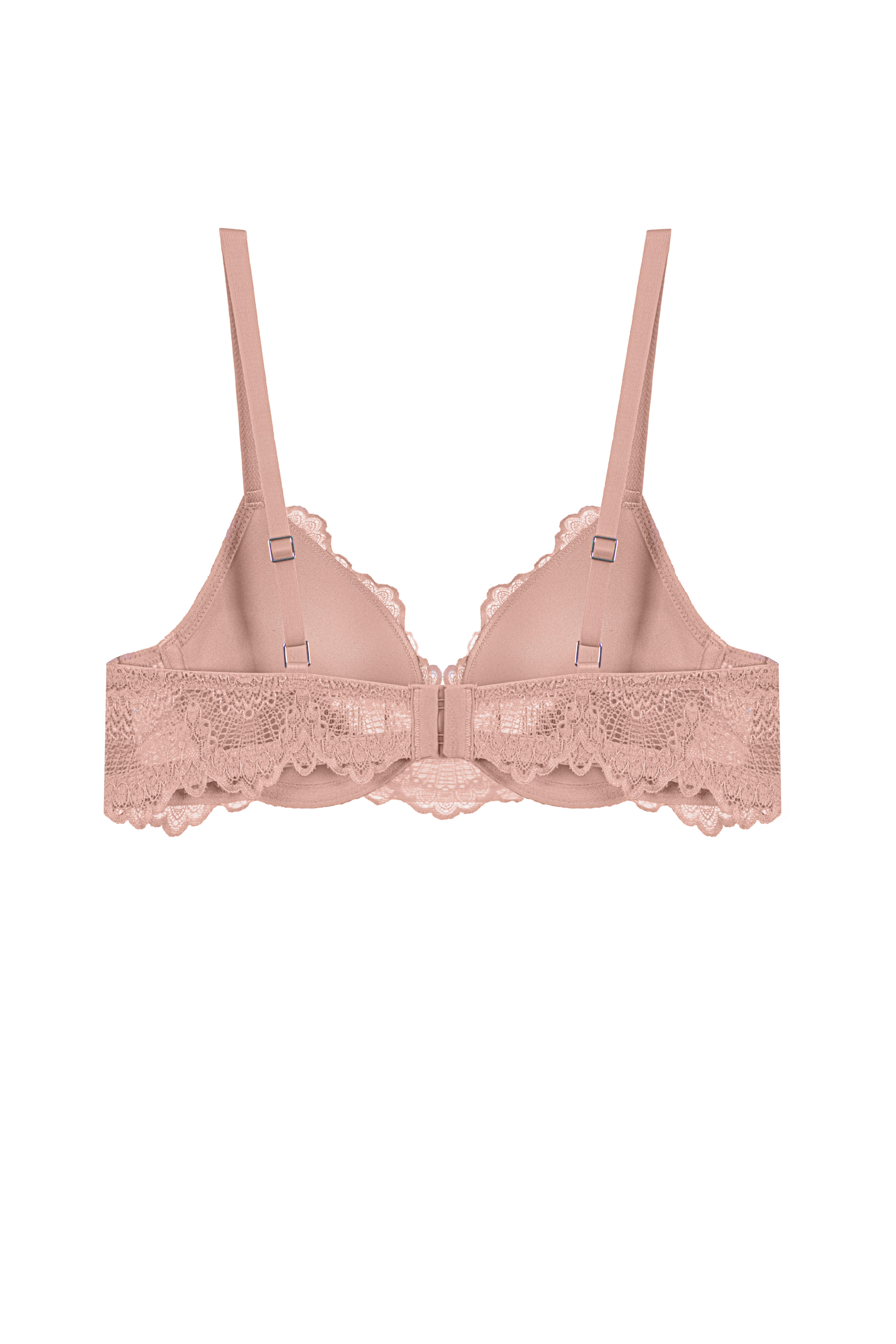 Flame Push Up Top Nude Pink     