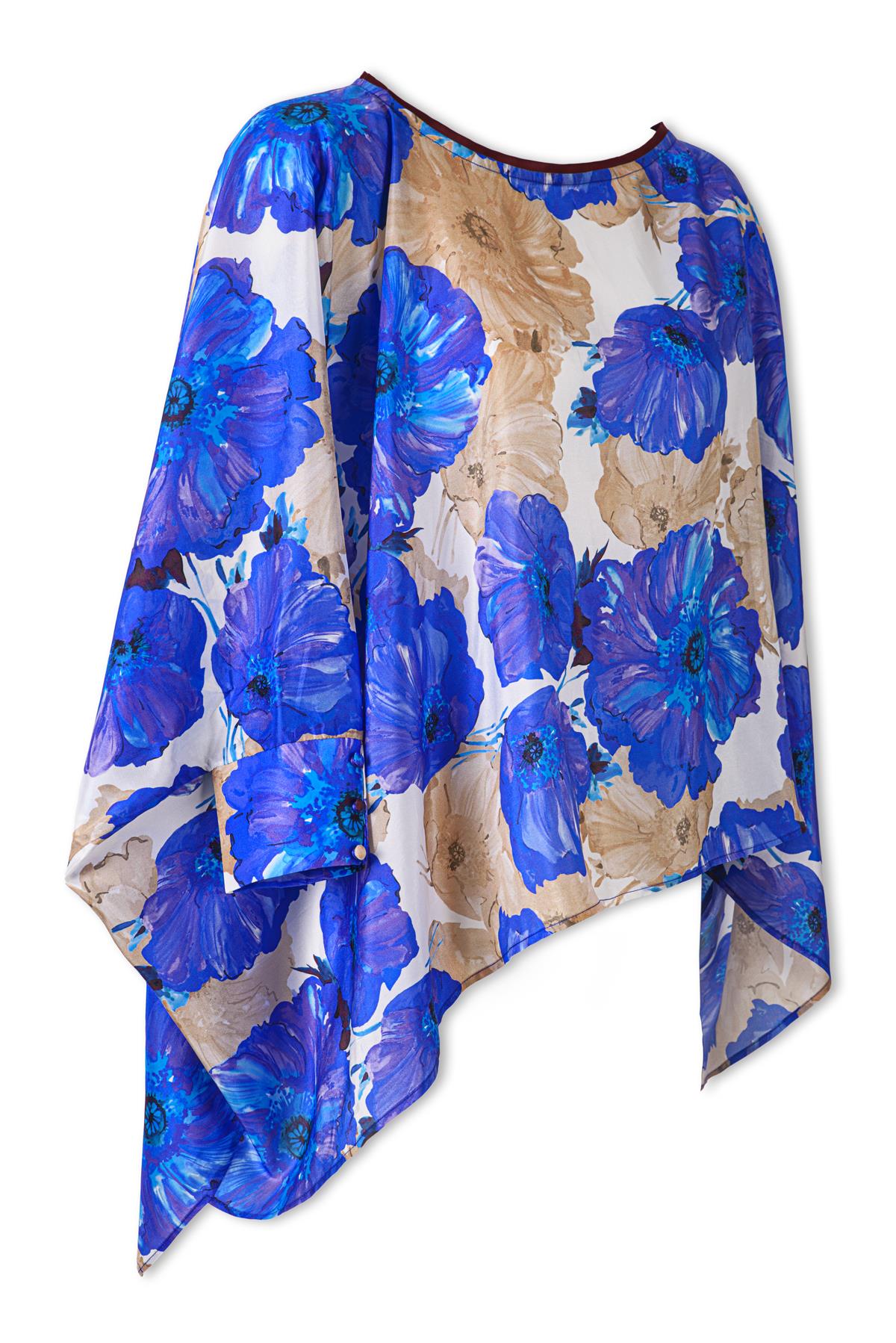 Hawaii Long Sleeve Silk Top