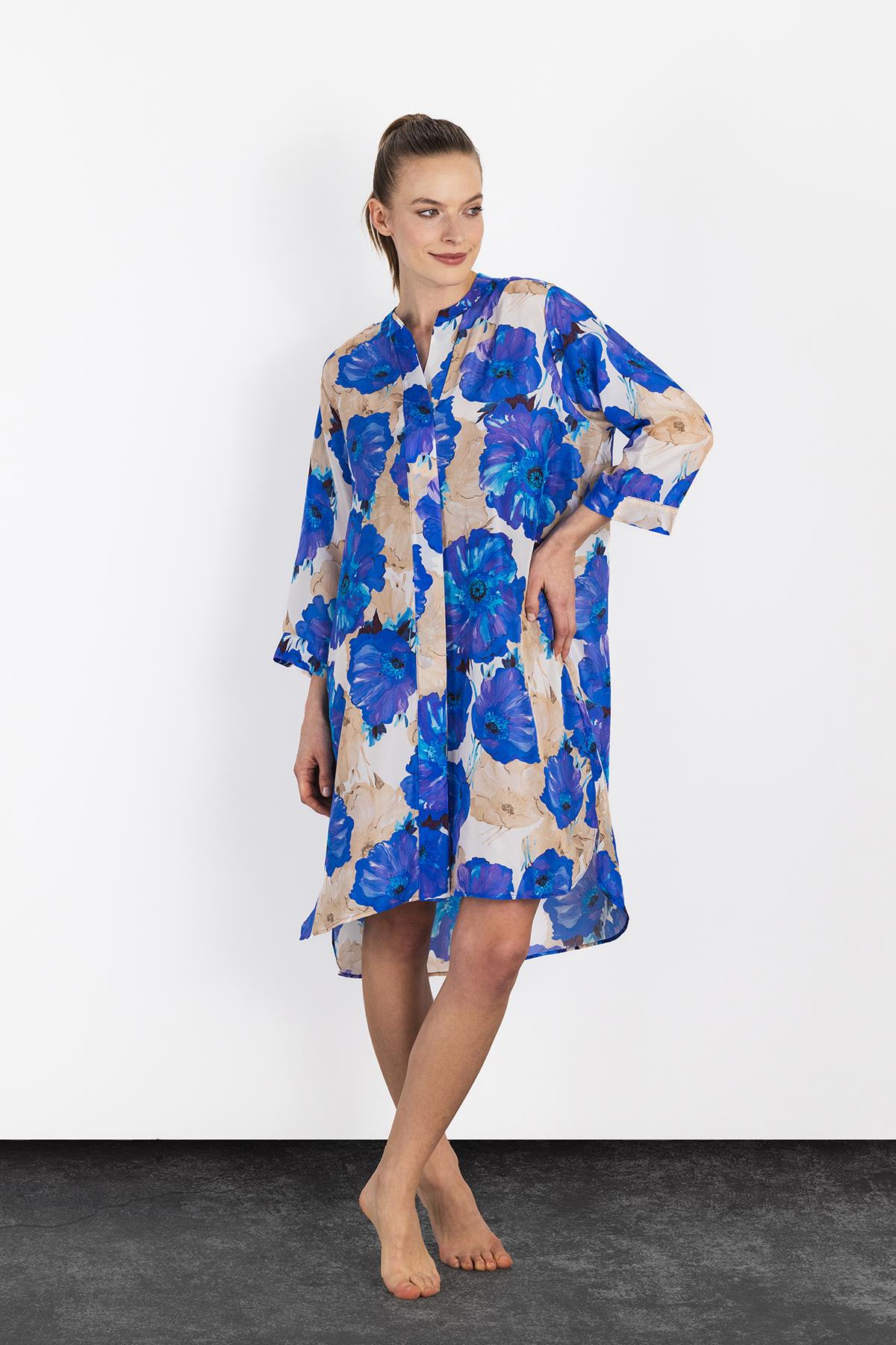 Hawaii Silk Shirt Dress