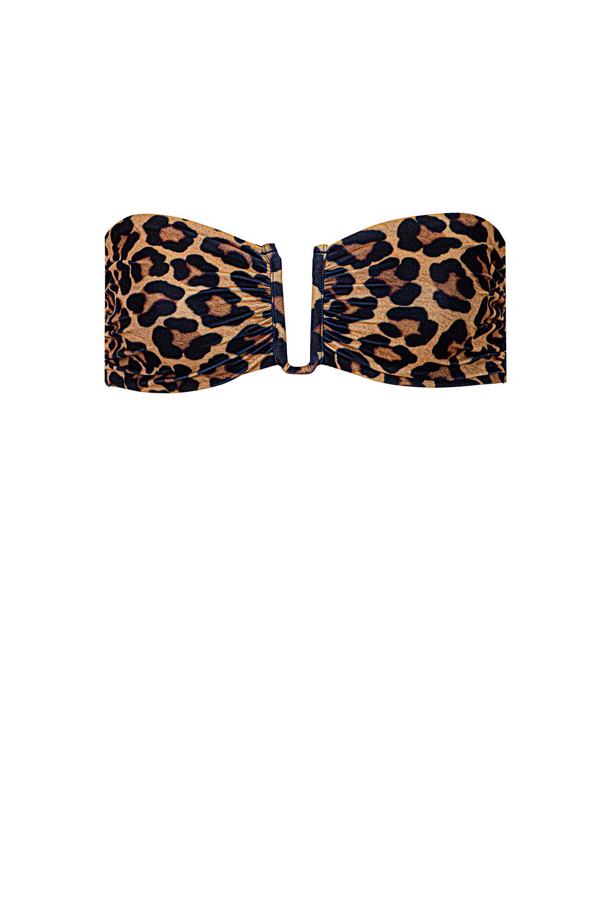 Leopard Jasper Strapless Top